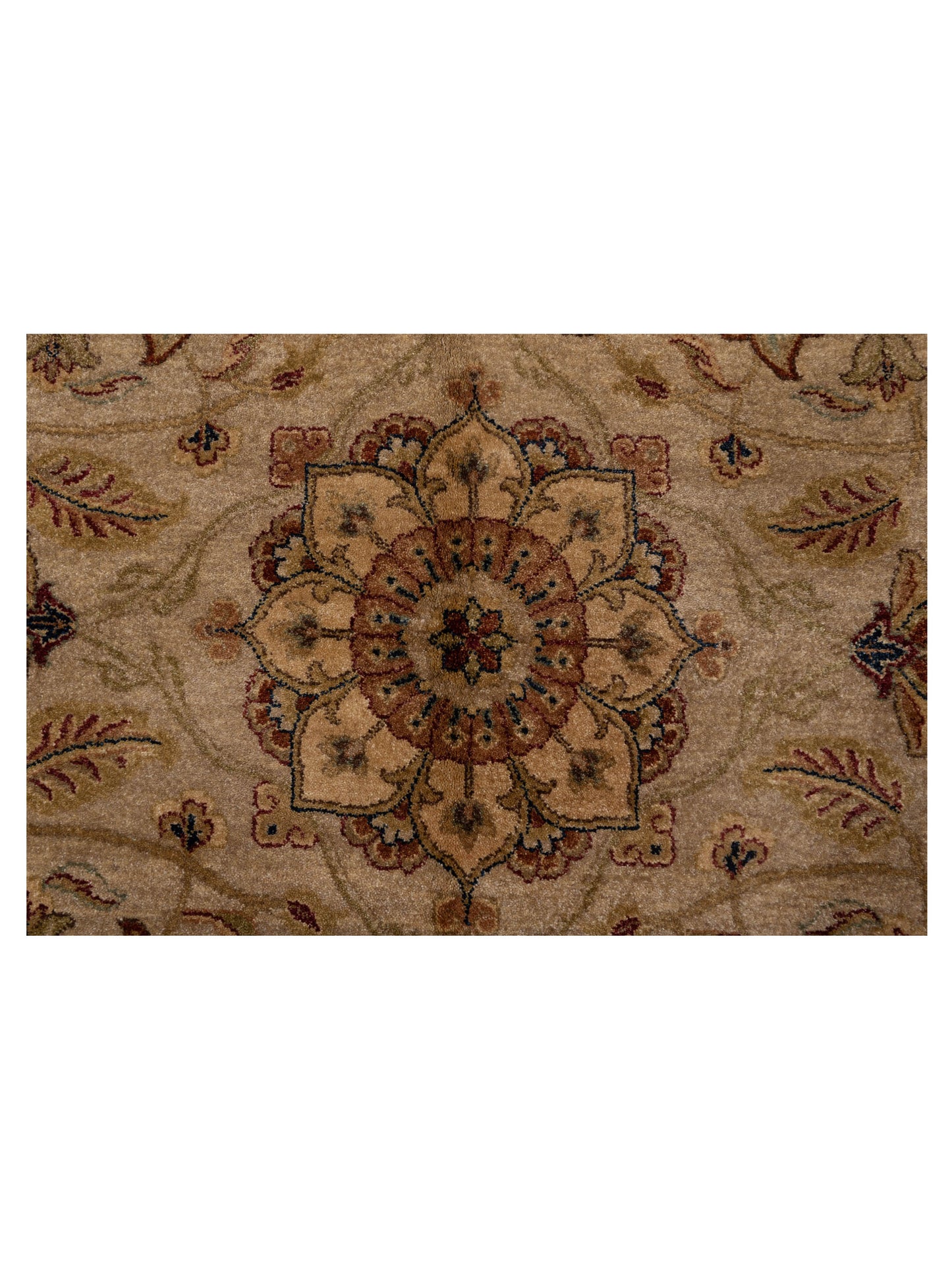 Ghazani 115021 Beige Rust 8.1x10.2 Hand Knotted Rug