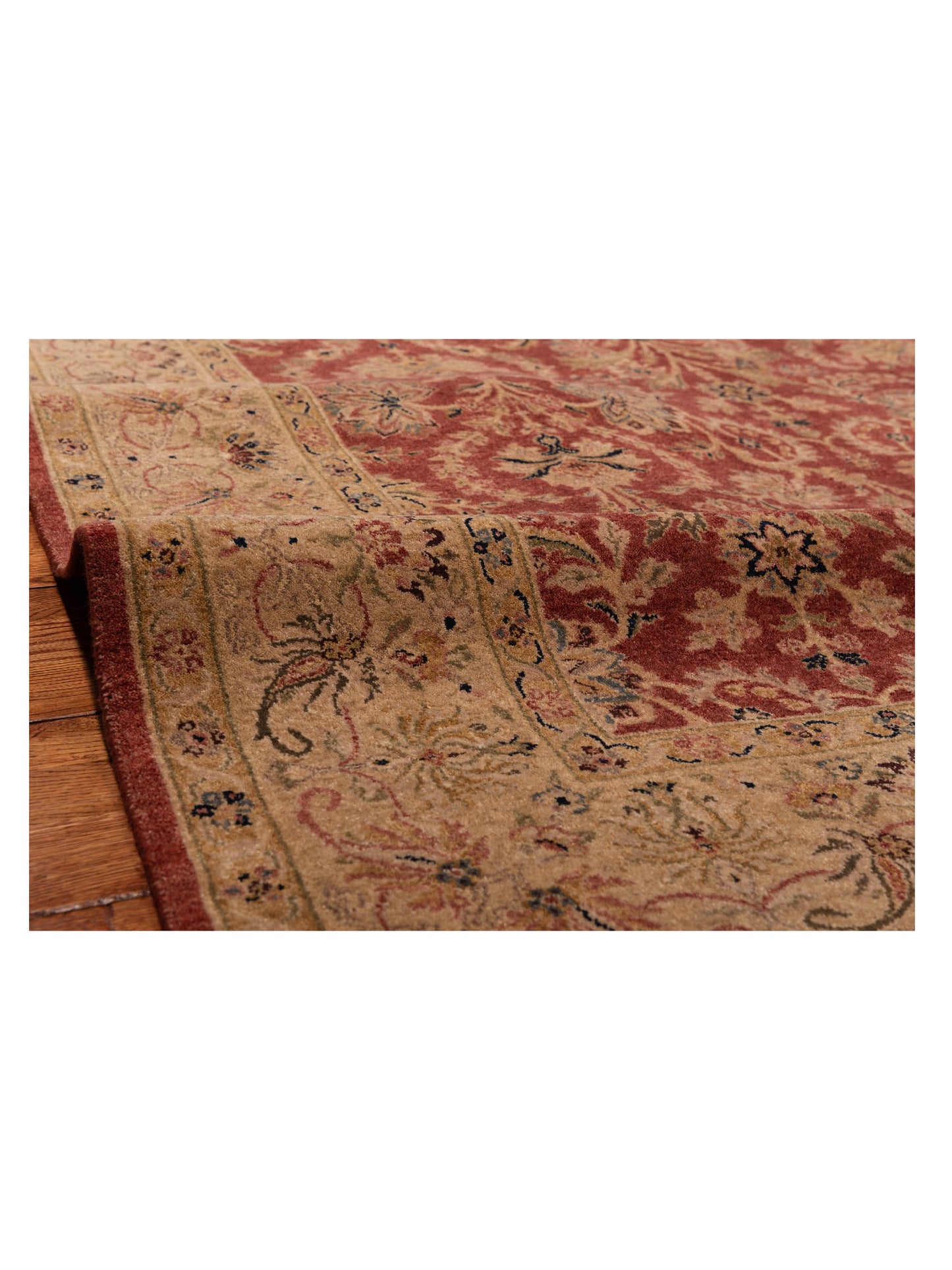 Platinum 115022 Red Gold 6.1x9.1 Hand Knotted Rug