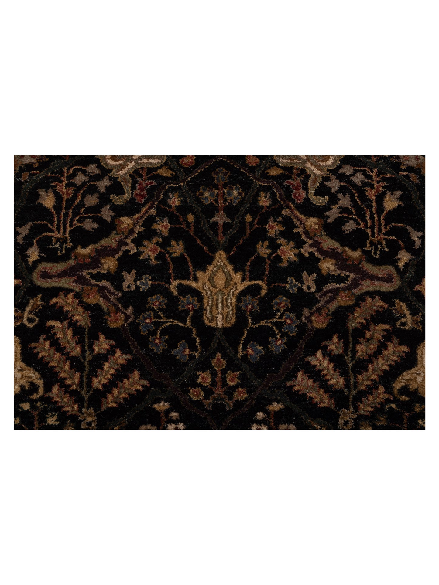 Platinum 115024 Navy Ivory 7.11x10.1 Hand Knotted Rug