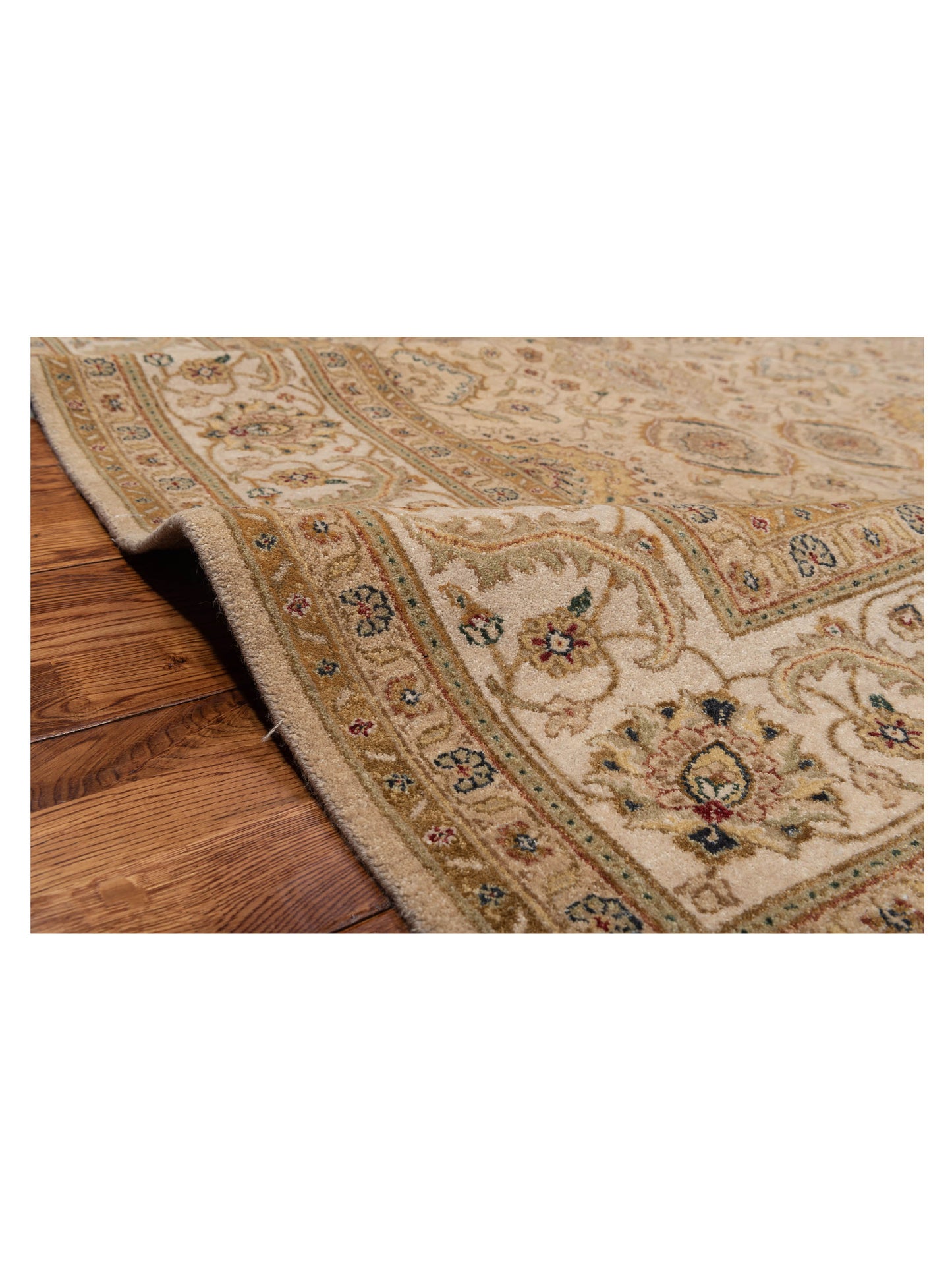 Platinum 115028 Camel Ivory 8x9.11 Hand Knotted Rug