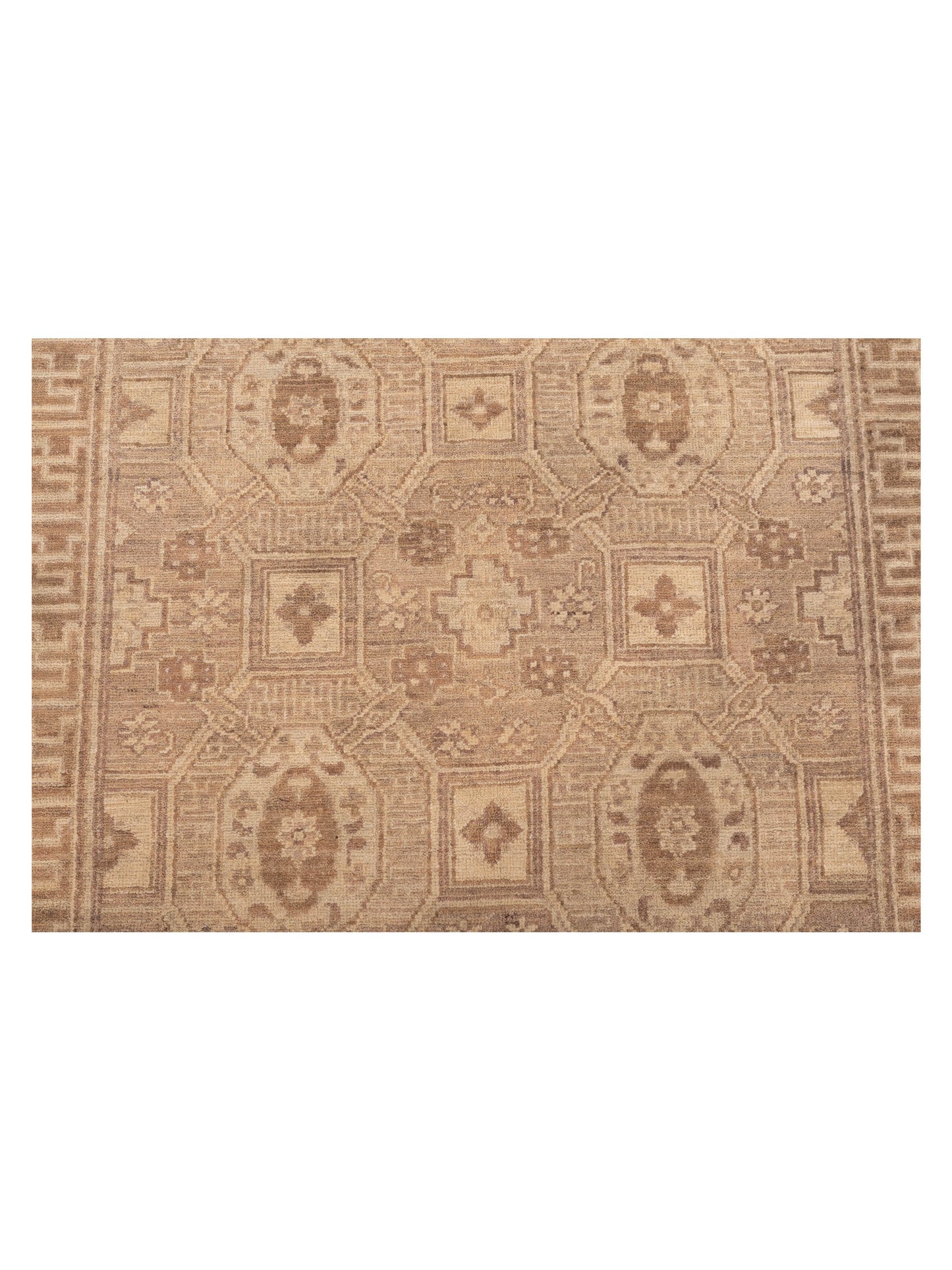 Laila 115187 Brown Ivory 3.10x5.10 Hand Knotted Rug