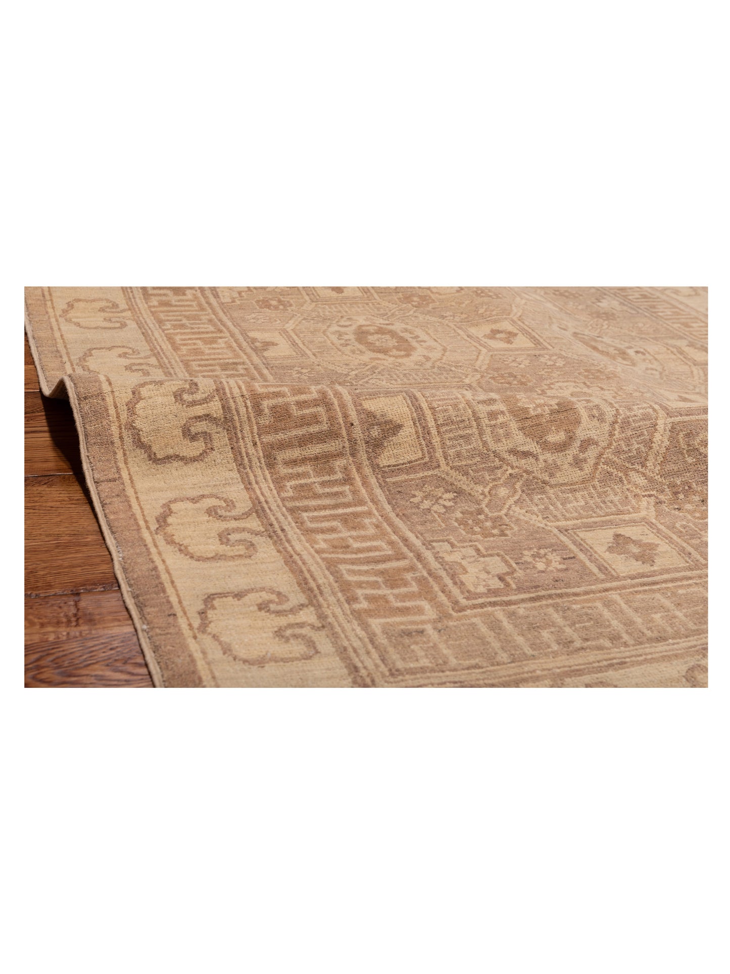 Laila 115187 Brown Ivory 3.10x5.10 Hand Knotted Rug