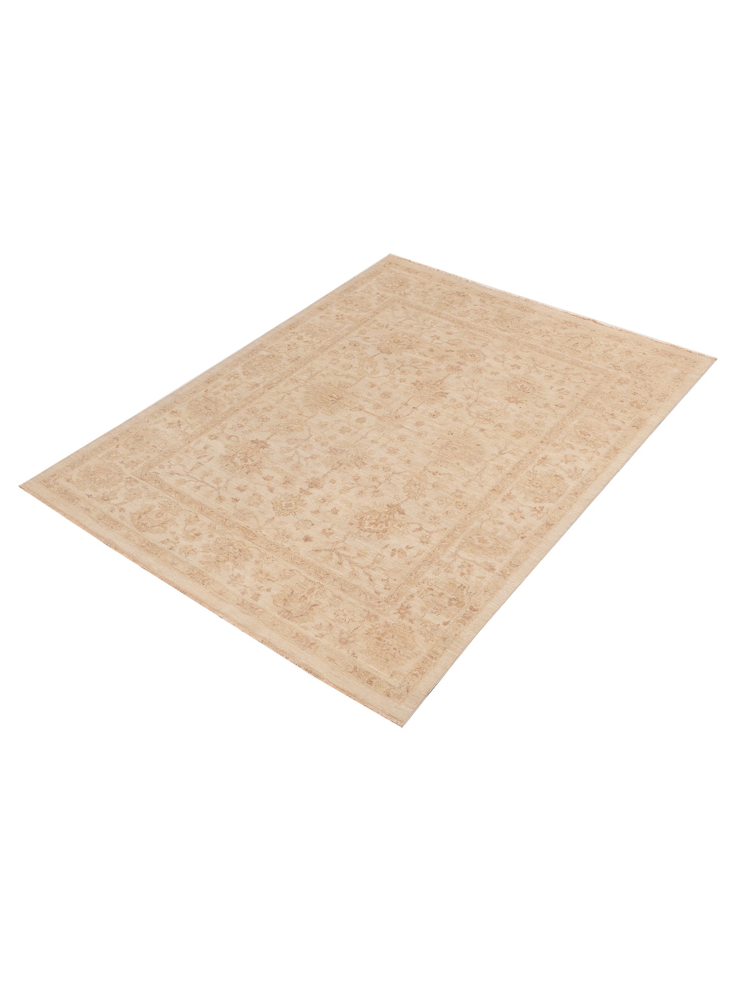 Laila 115210 Ivory Ivory 6.5x8.2 Hand Knotted Rug