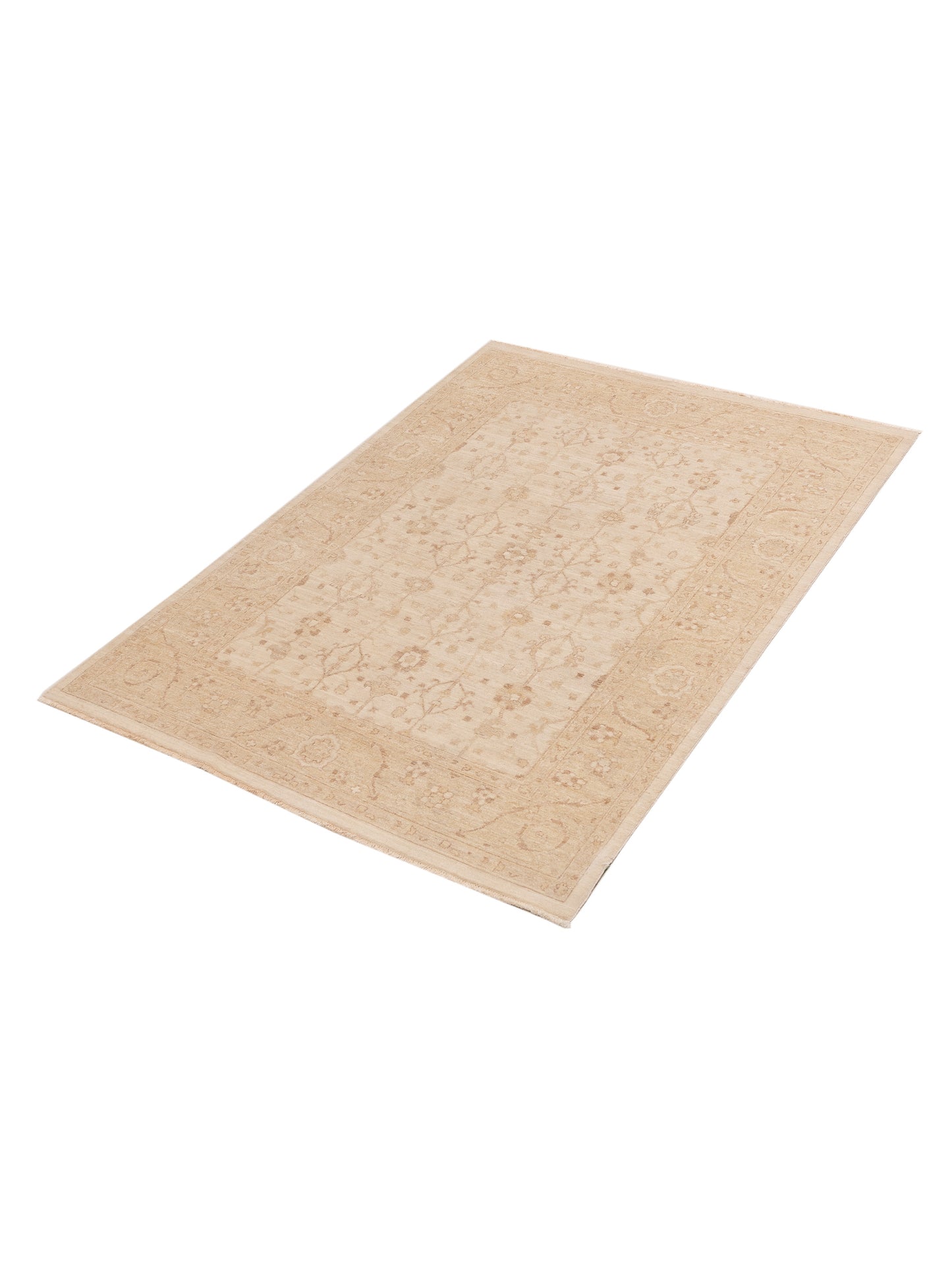Laila 115212 Ivory Gold 5.6x7.10 Hand Knotted Rug