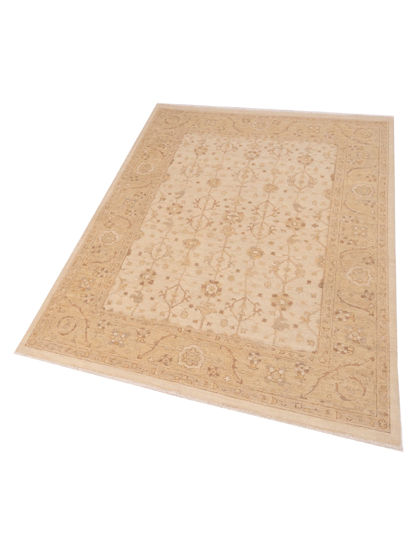 Laila 115212 Ivory Gold 5.6x7.10 Hand Knotted Rug