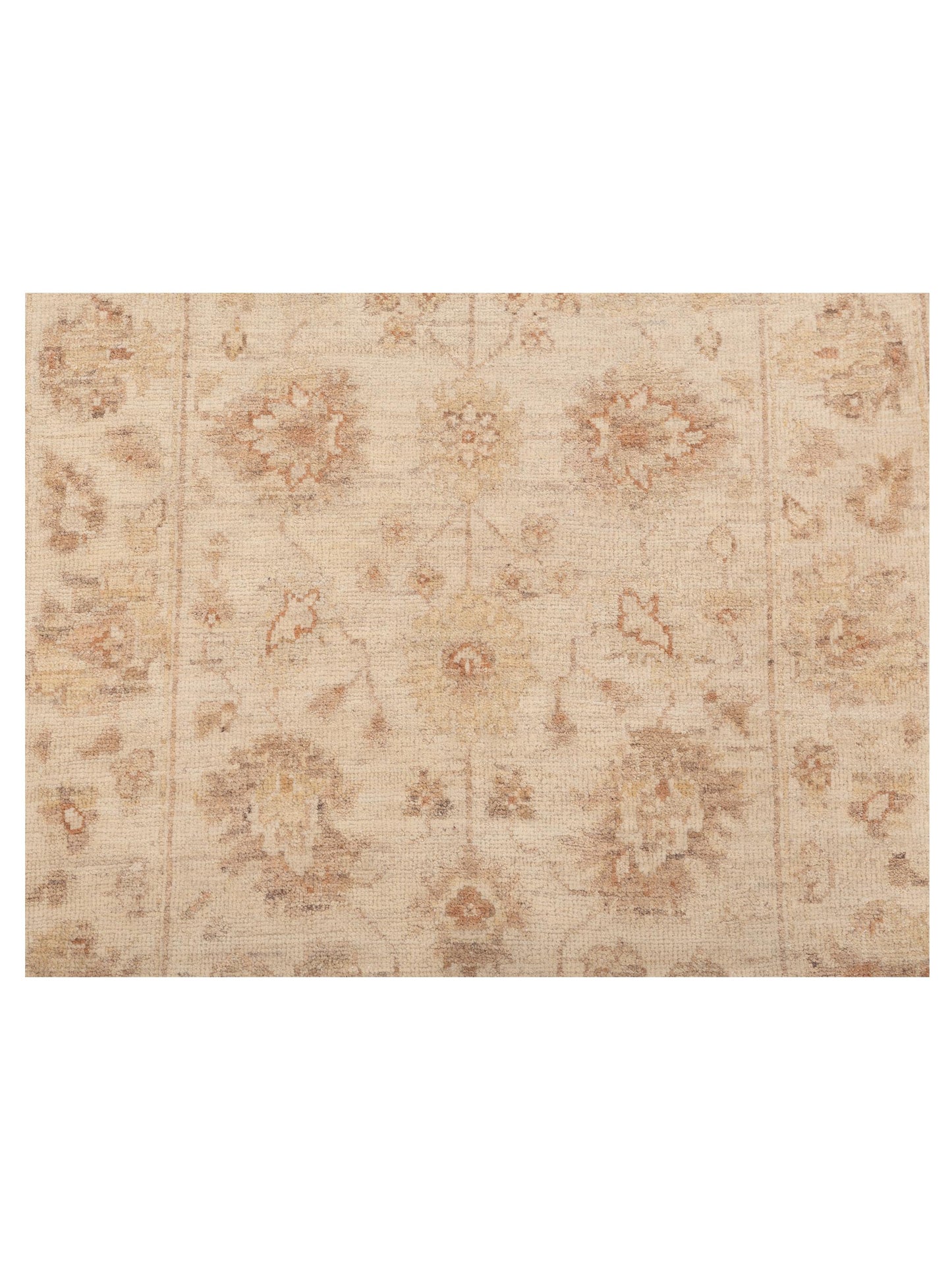 Laila 115221 Ivory Ivory 2.5x7.9 Hand Knotted Rug