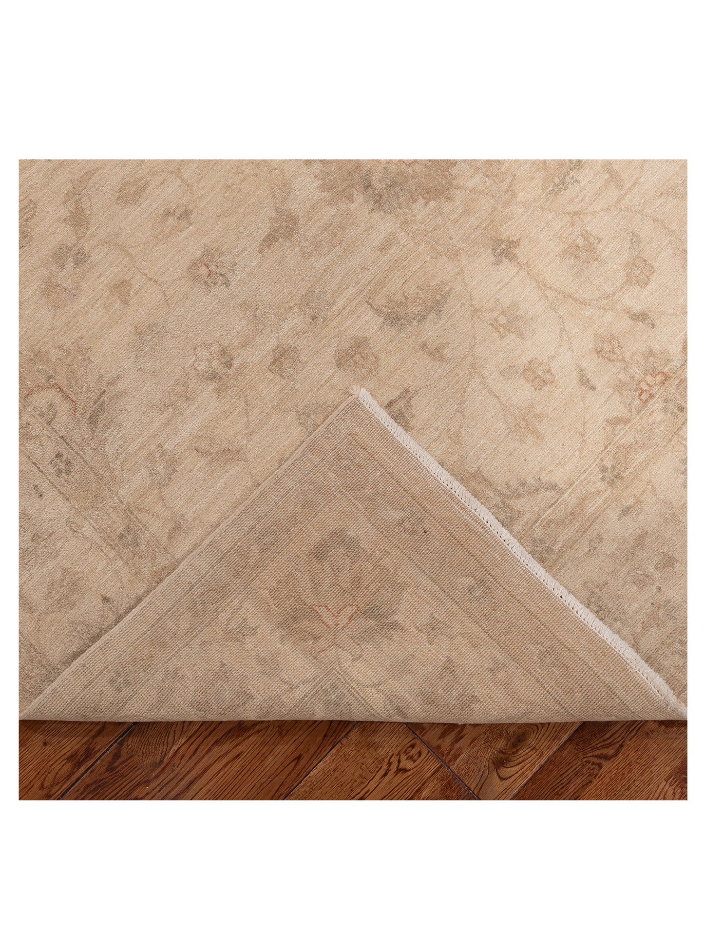 Laila 115223 Ivory Ivory 6x8.8 Hand Knotted Rug