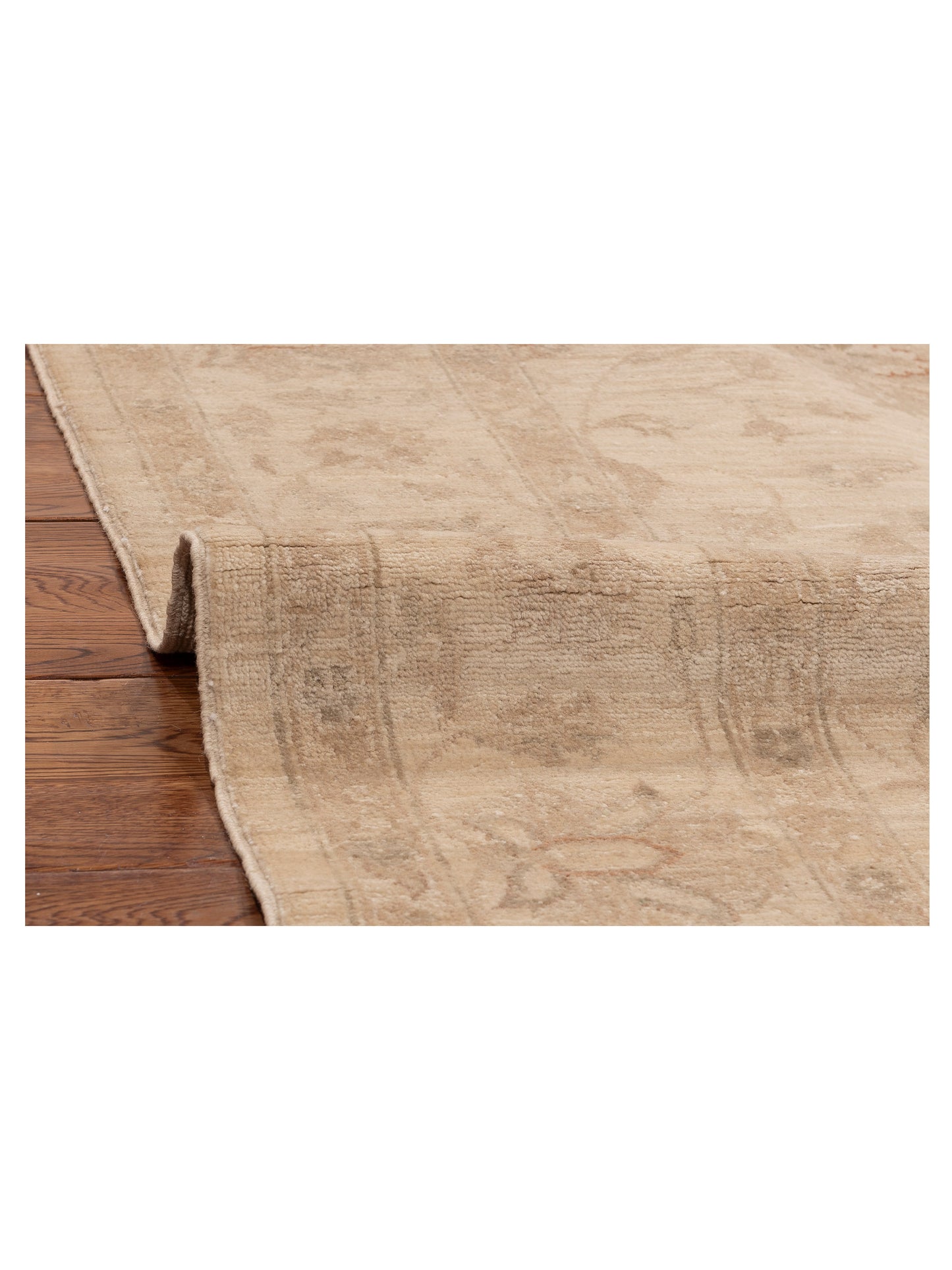 Laila 115223 Ivory Ivory 6x8.8 Hand Knotted Rug