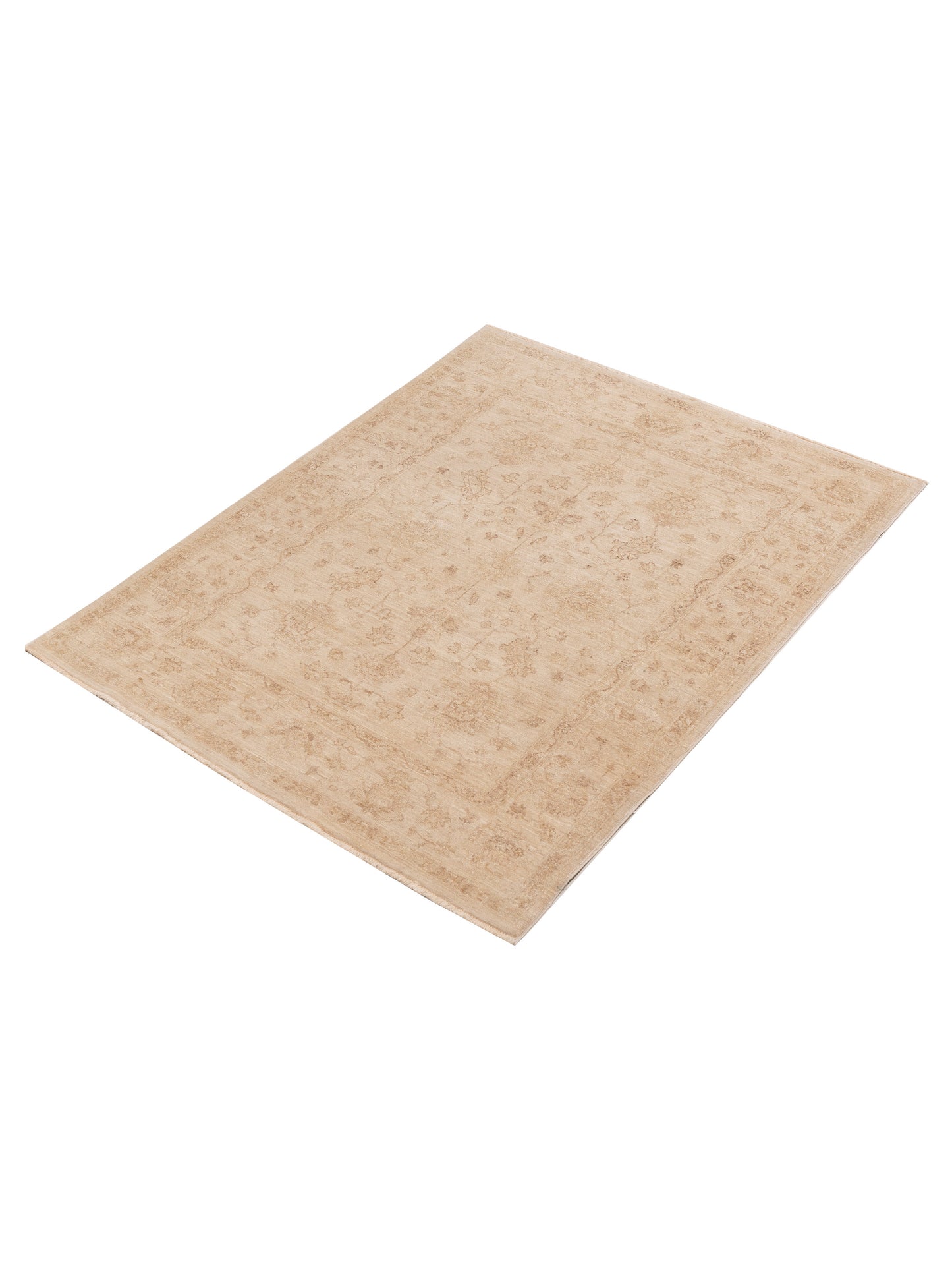 Laila 115228 Ivory Ivory 4.11x6.3 Hand Knotted Rug