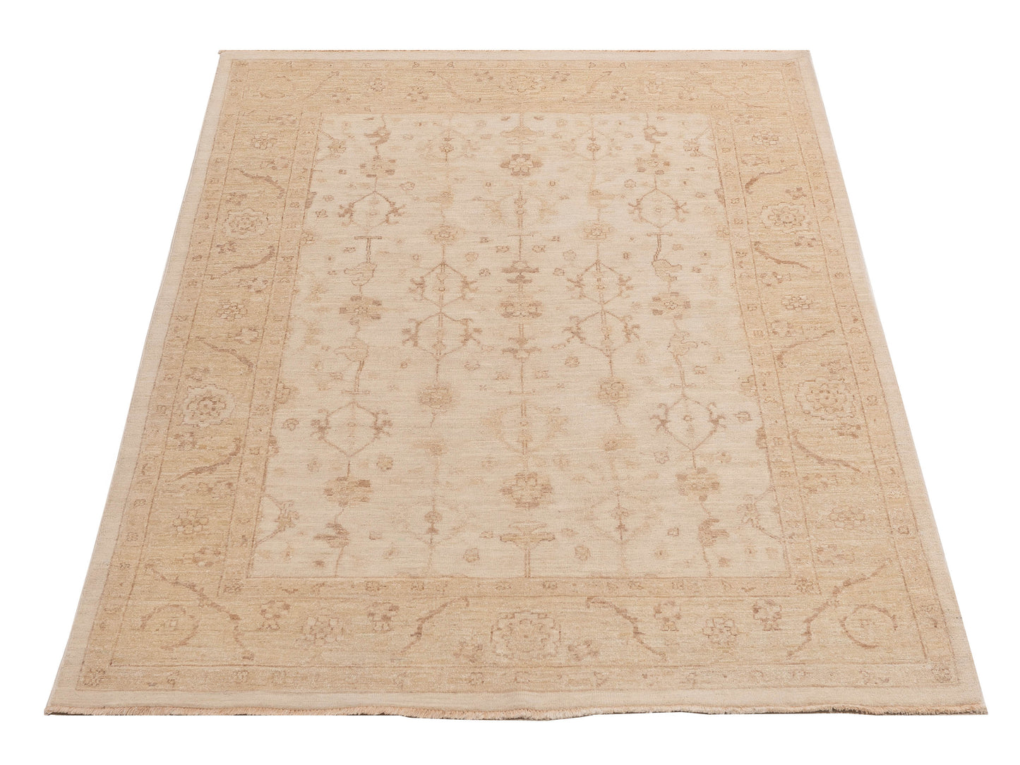 Laila 115236 Ivory Gold 5.5x7.10 Hand Knotted Rug