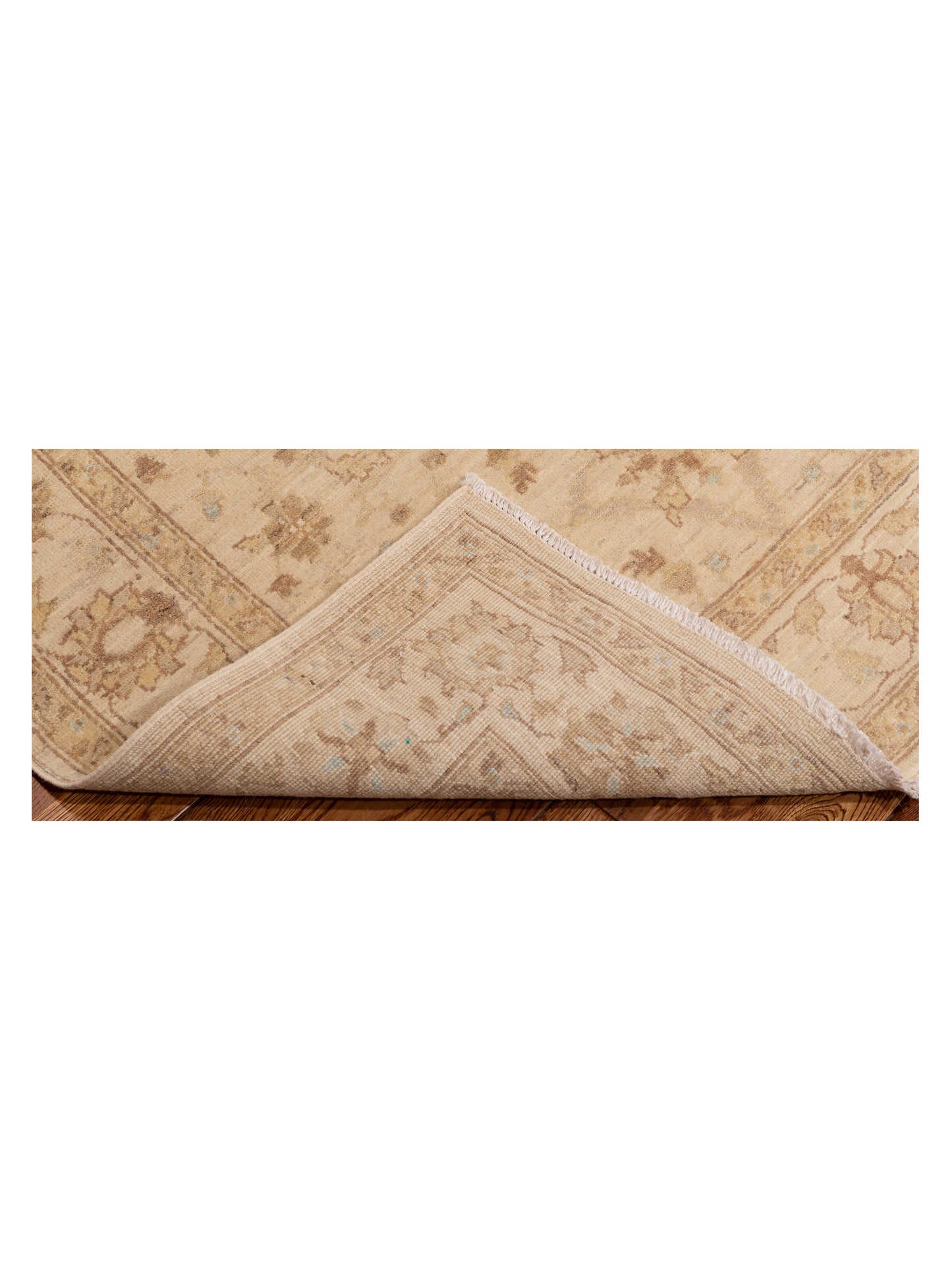Laila 115239 Ivory Ivory 3.11x6.4 Hand Knotted Rug