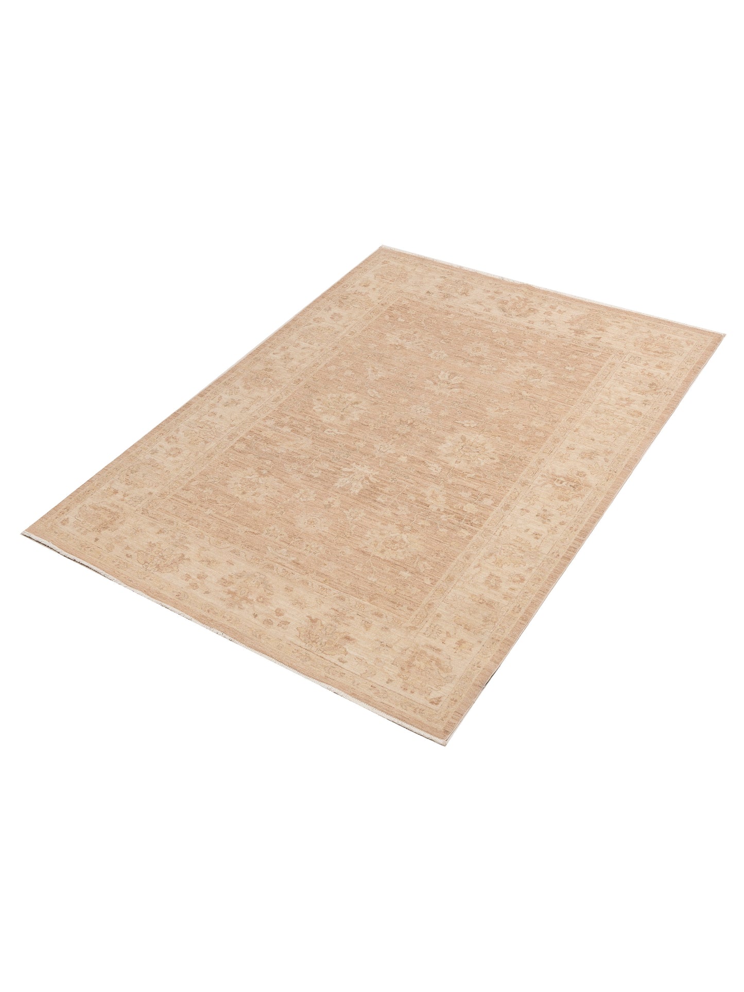 Laila 115248 Brown Ivory 5.8x7.10 Hand Knotted Rug