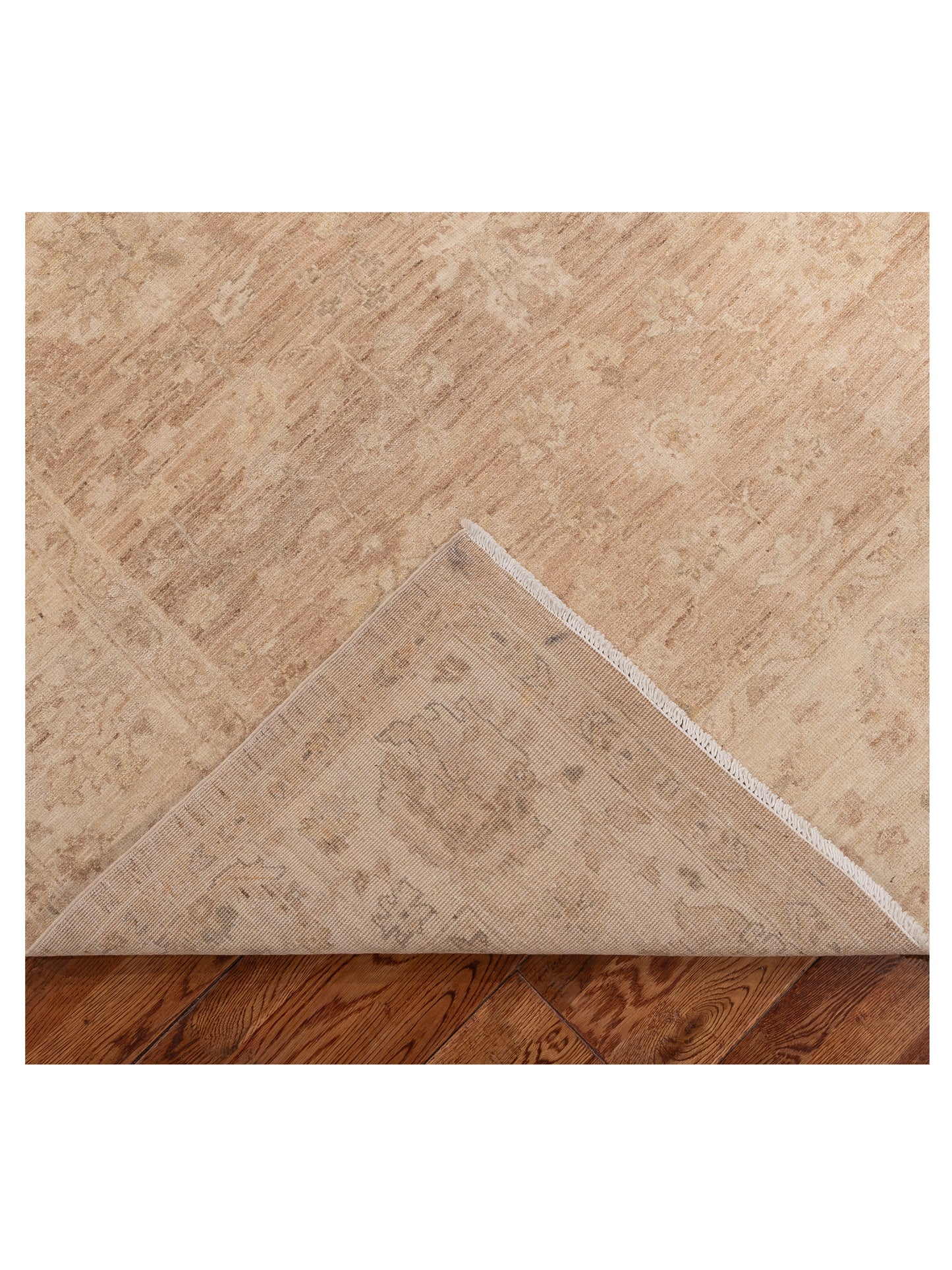 Laila 115248 Brown Ivory 5.8x7.10 Hand Knotted Rug