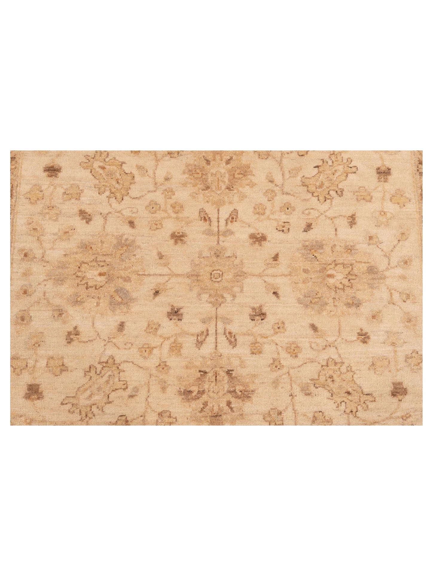 Laila 115249 Ivory Ivory 5x6.4 Hand Knotted Rug