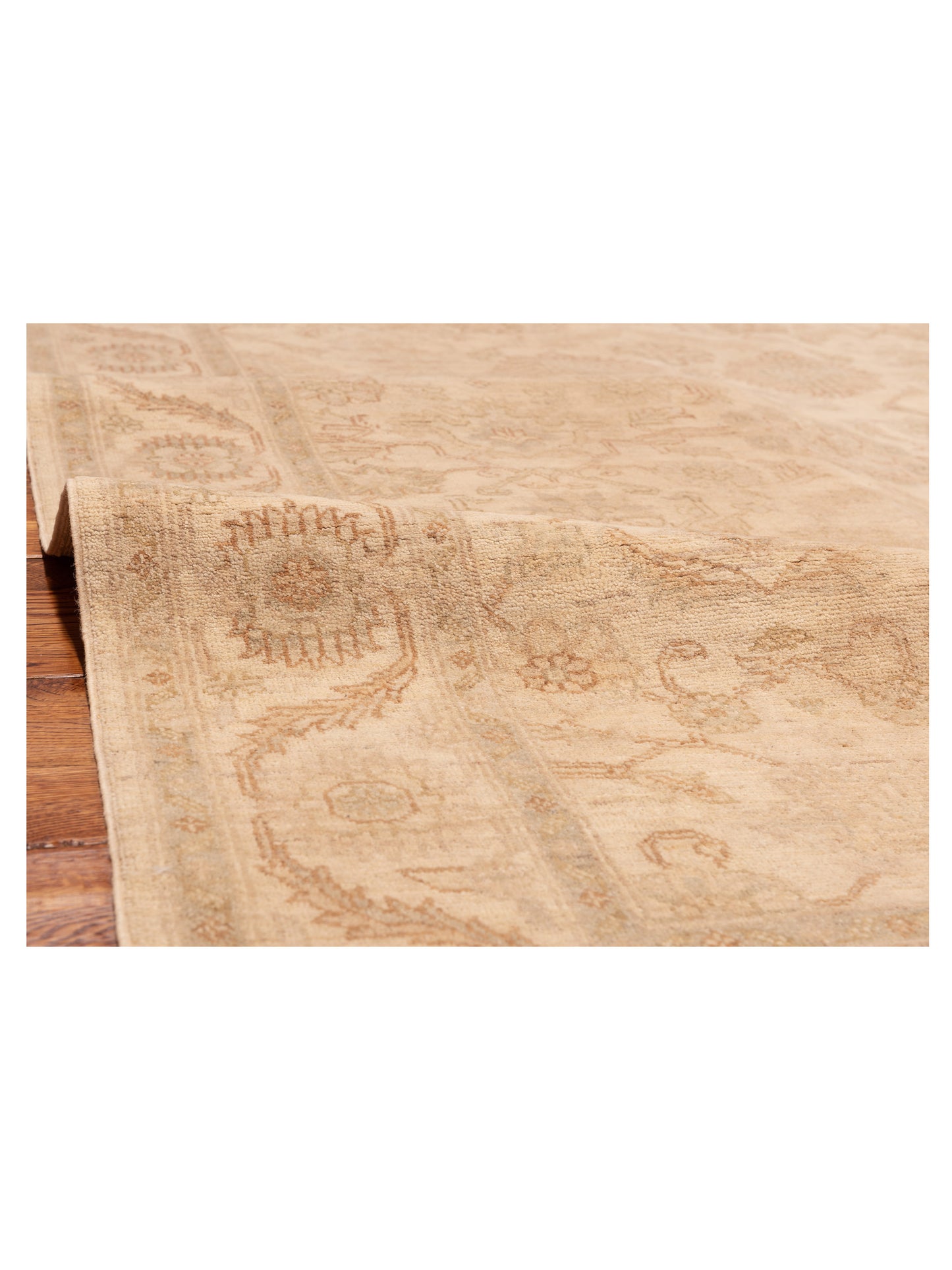 Laila 115251 Ivory Ivory 4.10x6.9 Hand Knotted Rug
