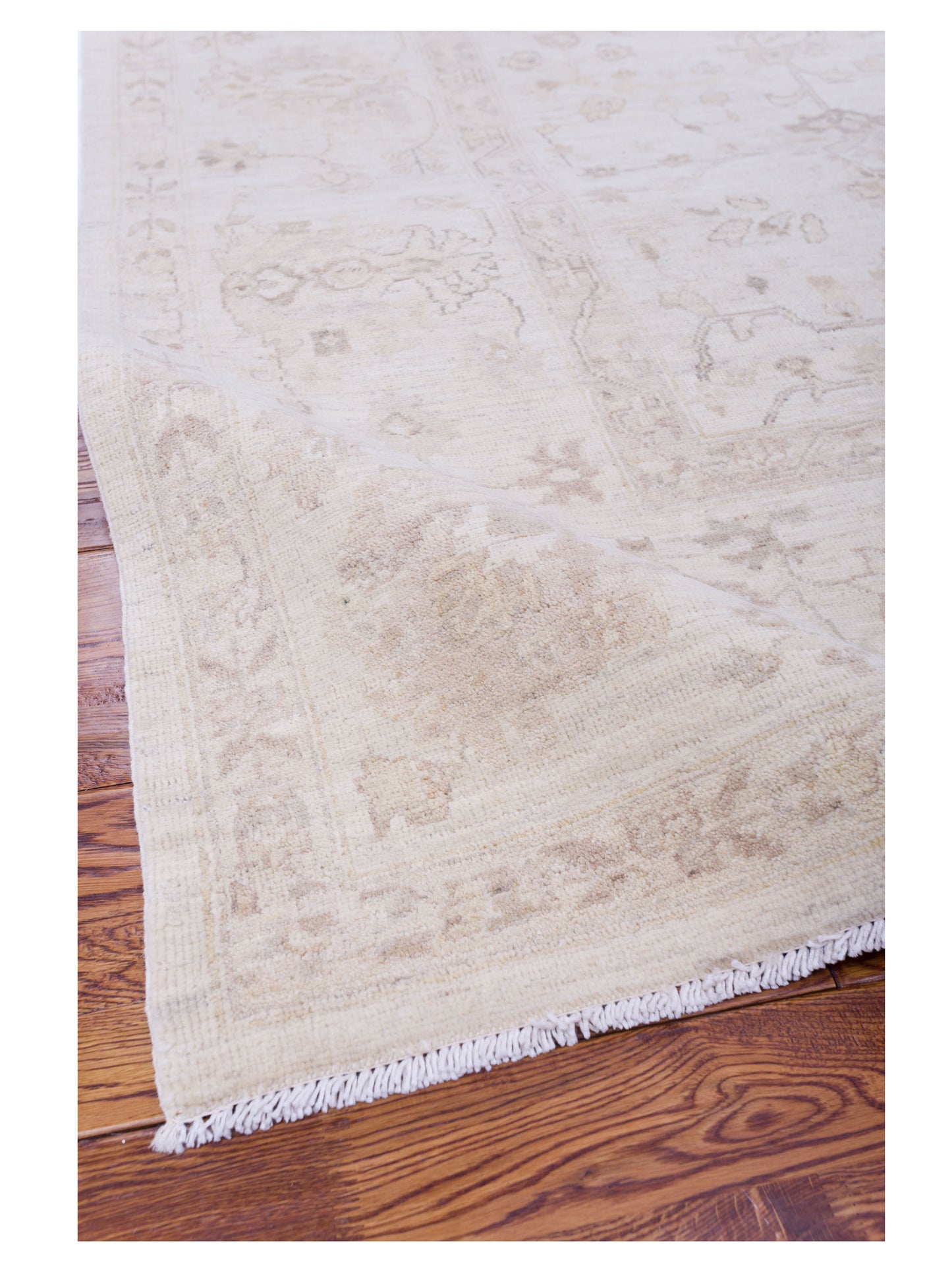 Laila 115278 Ivory Beige 8.2x10.2 Hand Knotted Rug
