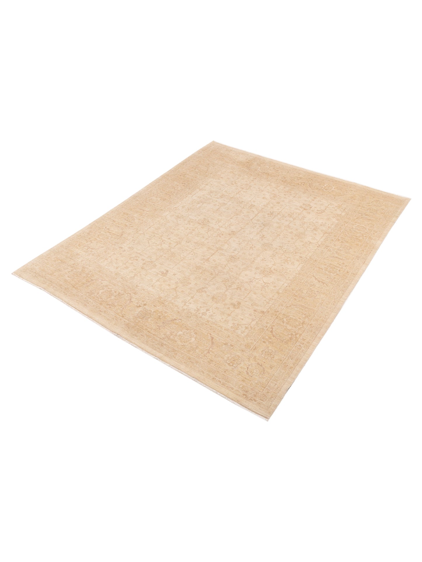 Laila 115283 Ivory Gold 8x9.8 Hand Knotted Rug