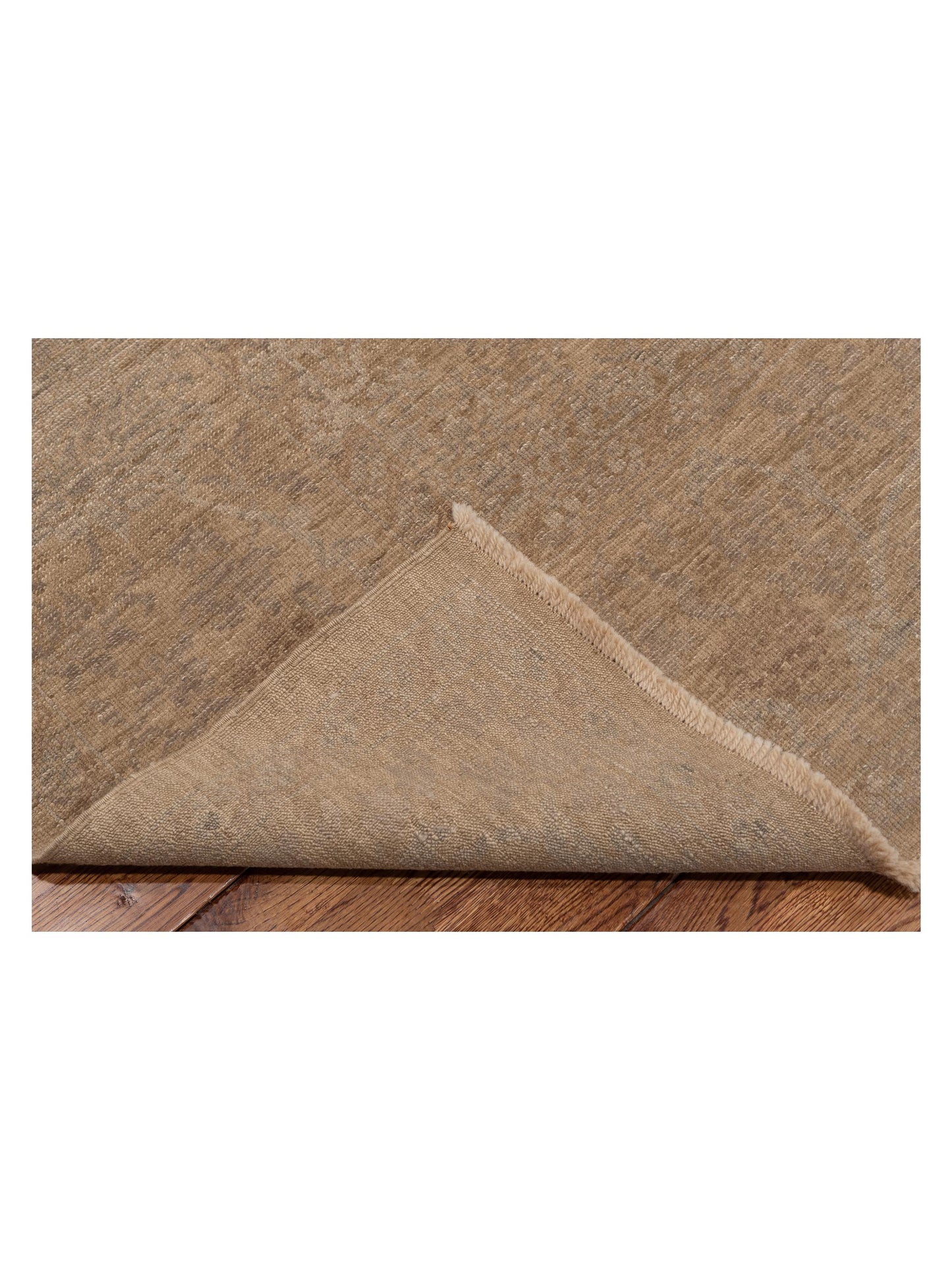 Yasemin Masume Green Brown 8.1x9.10 Hand Knotted Rug