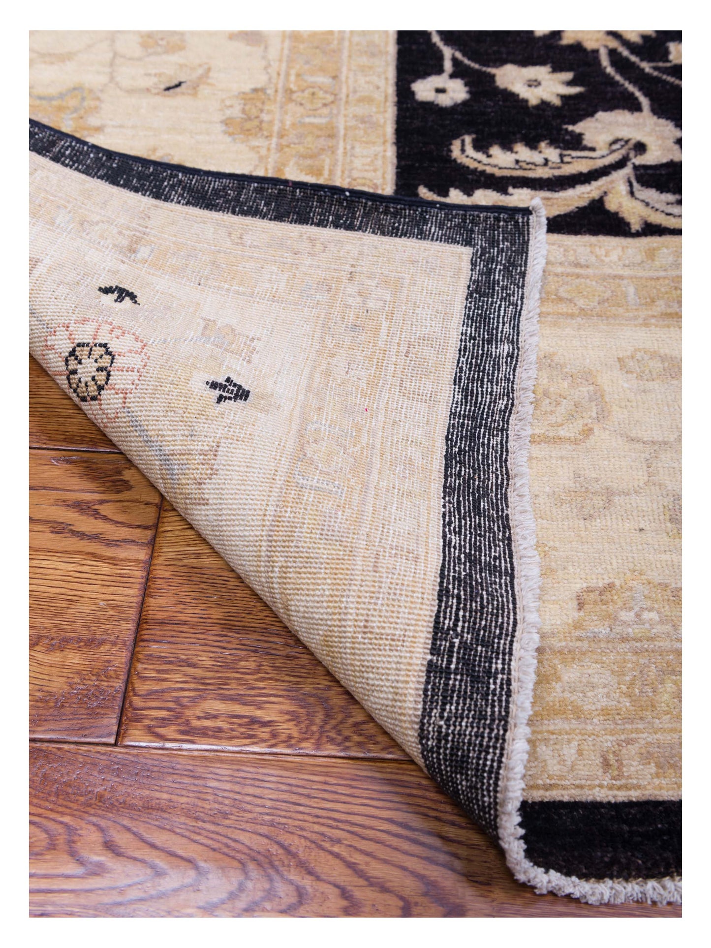 Sultan 115389 Black Ivory 10x13.7 Hand Knotted Rug