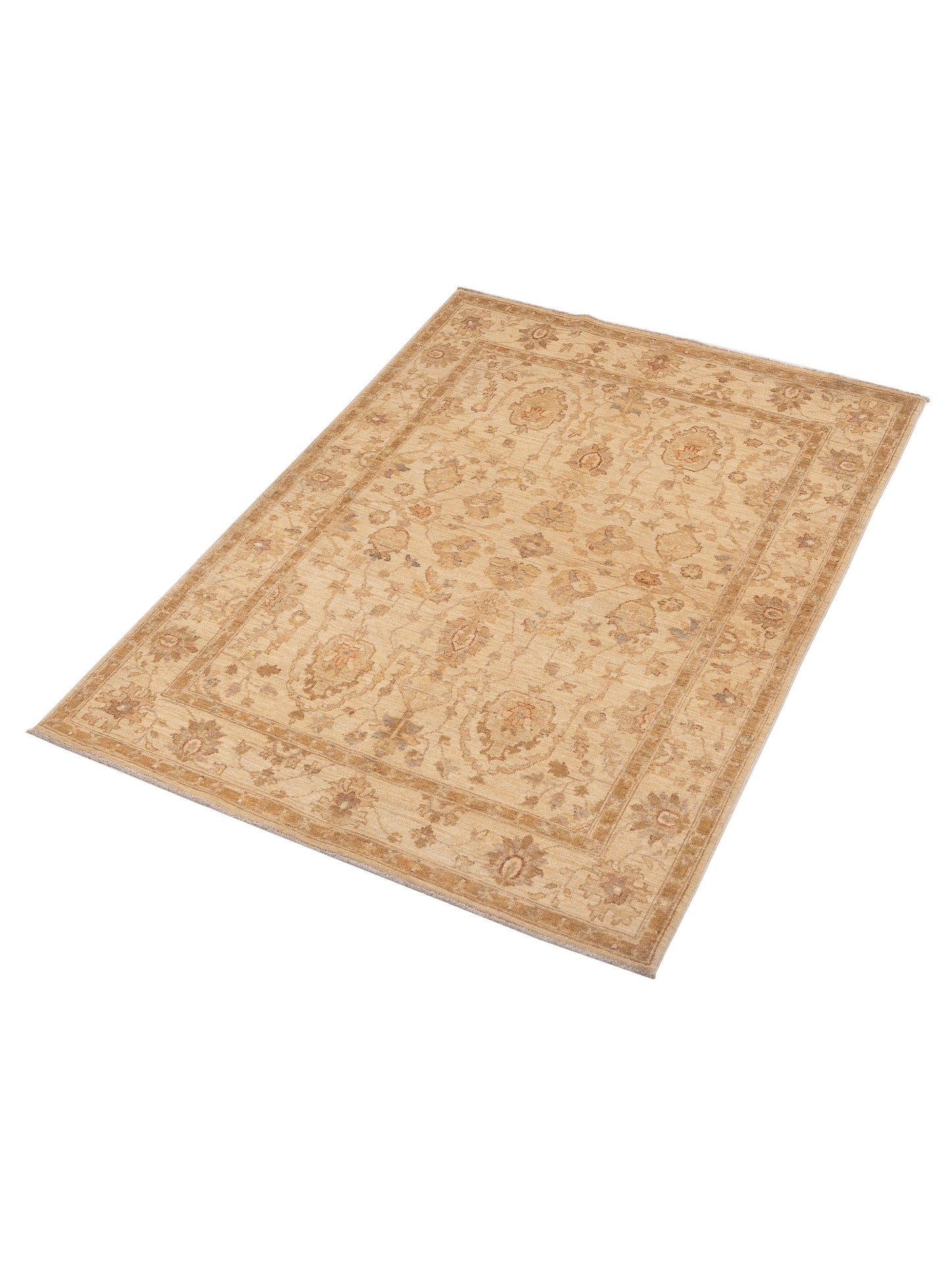 Sultan 115430 Beige Beige 5x6.8 Hand Knotted Rug