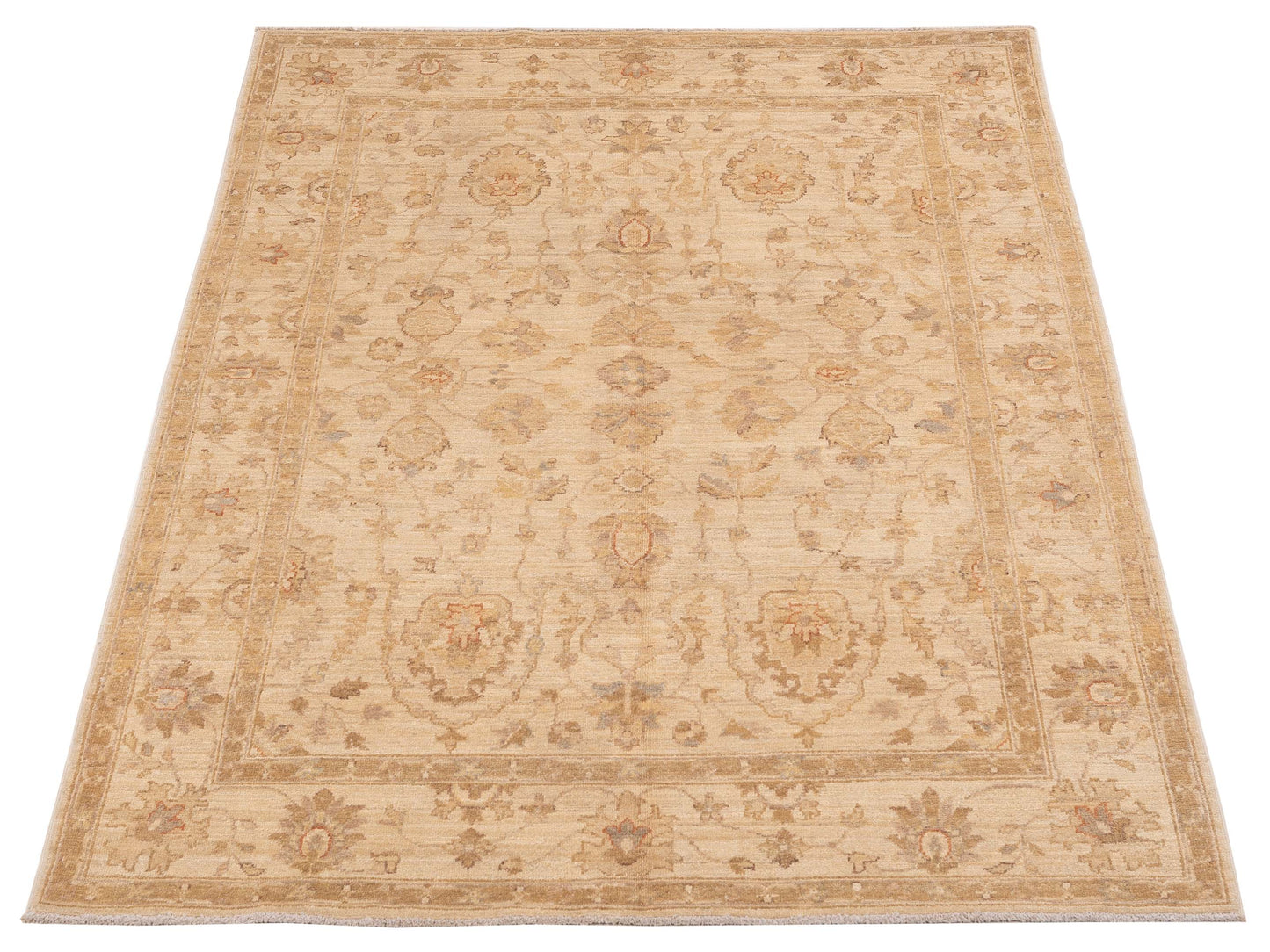 Sultan 115431 Ivory Ivory 5x6.8 Hand Knotted Rug