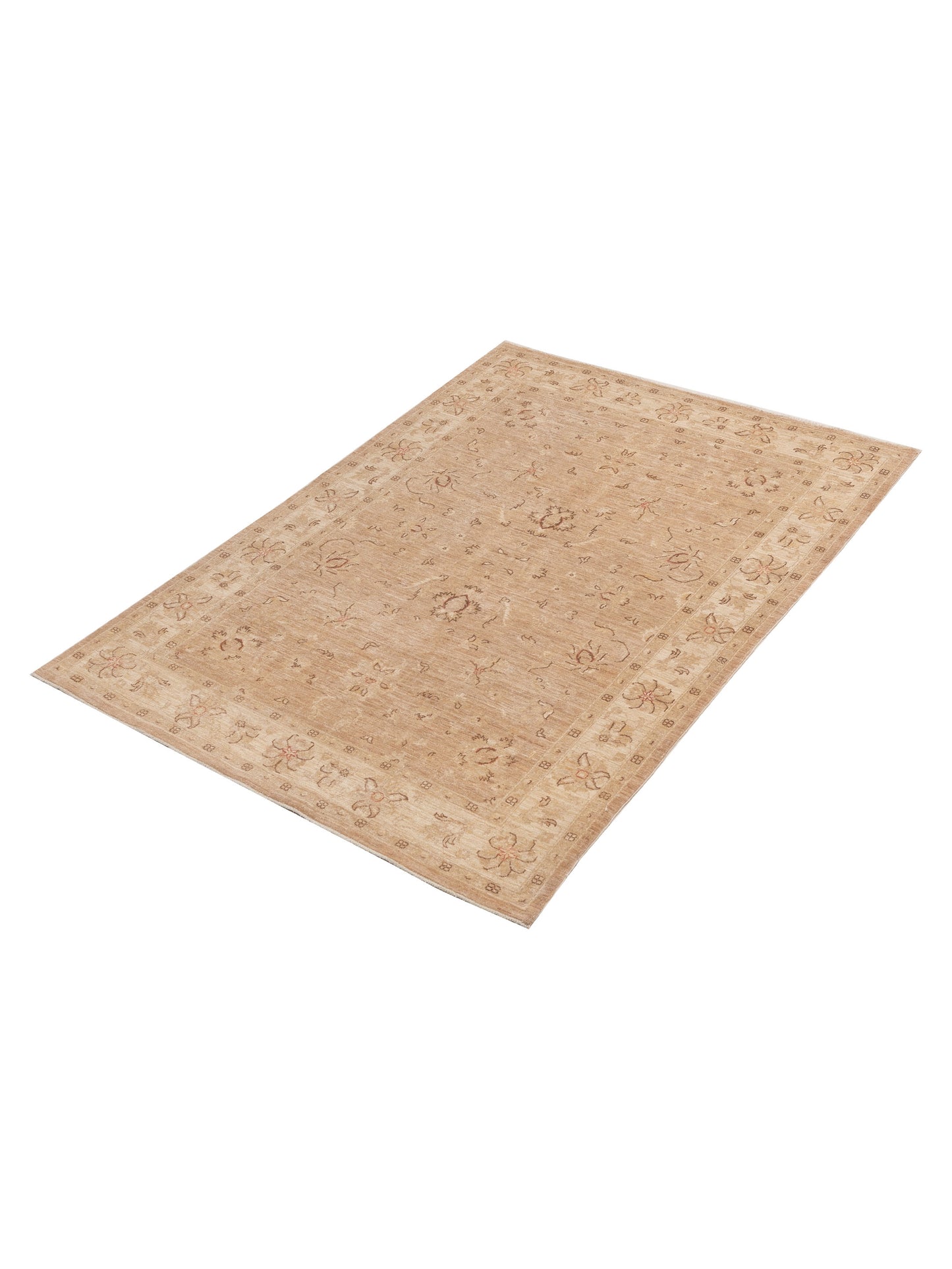 Sultan 115446 Green Ivory 5.7x7.9 Hand Knotted Rug