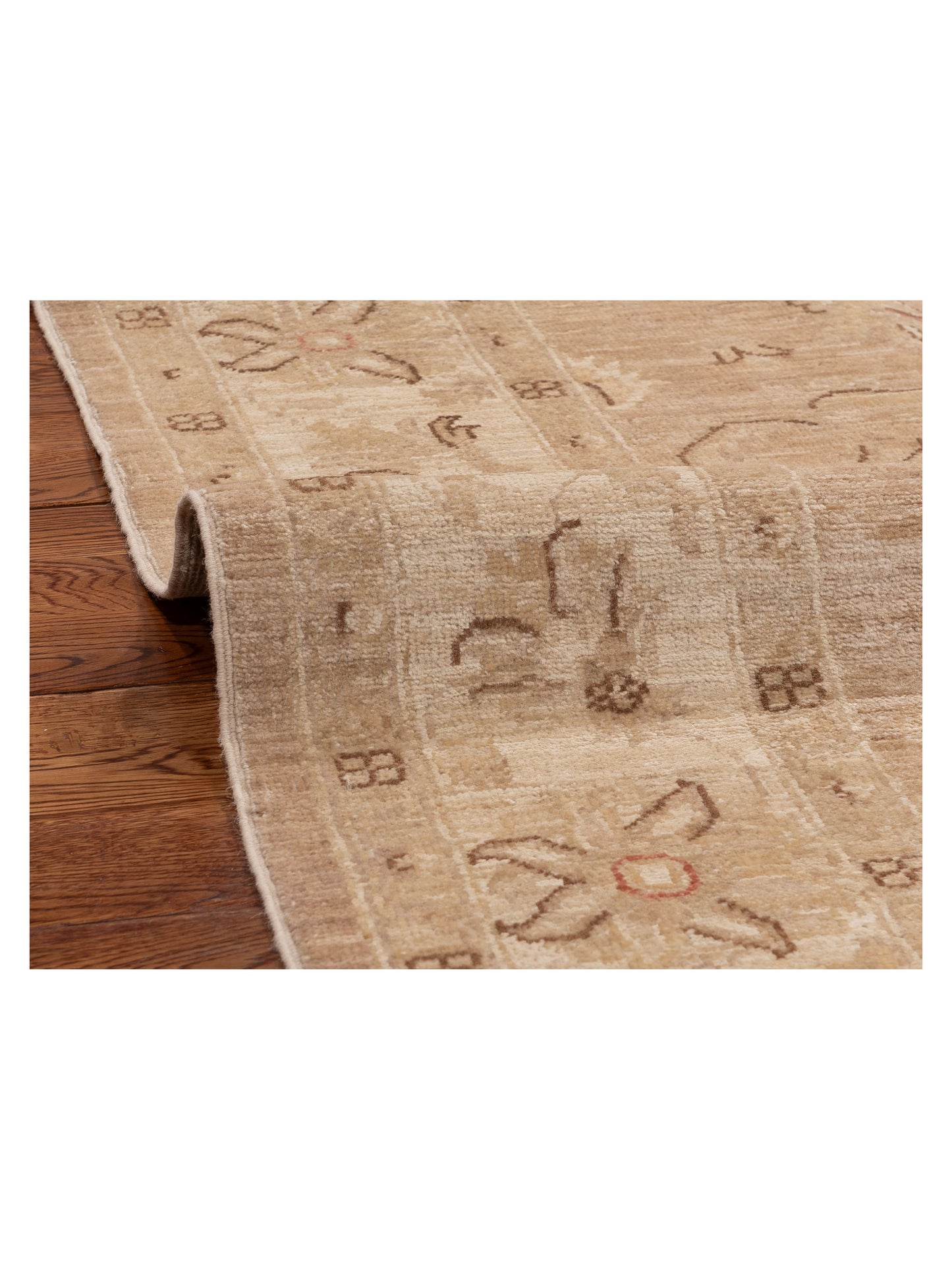 Sultan 115446 Green Ivory 5.7x7.9 Hand Knotted Rug