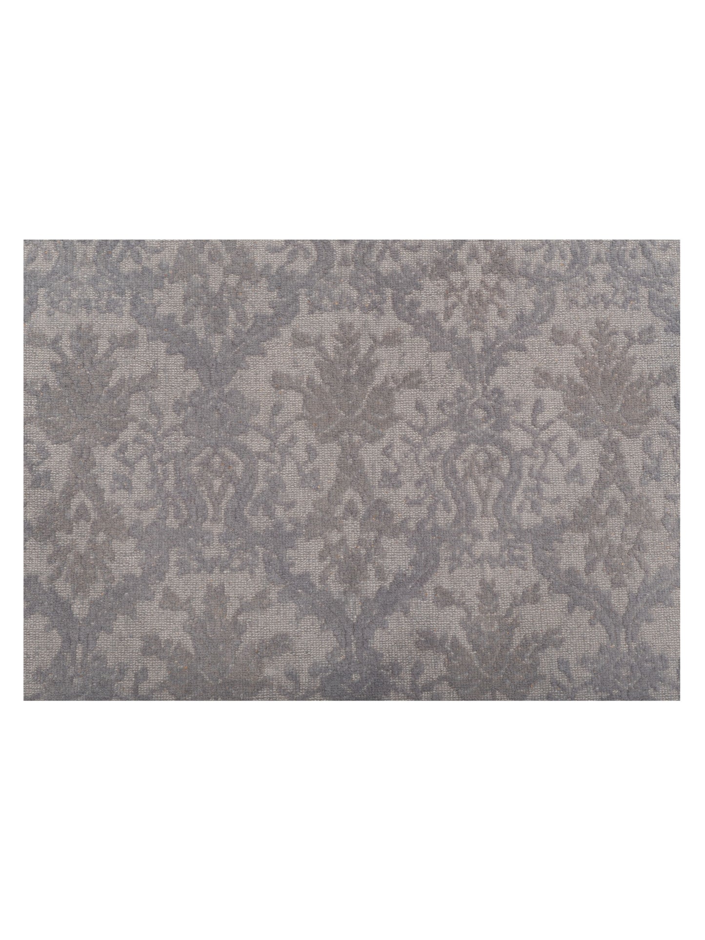 Color Bouquet 115531 Gray Gray 4.2x6.2 Hand Knotted Rug