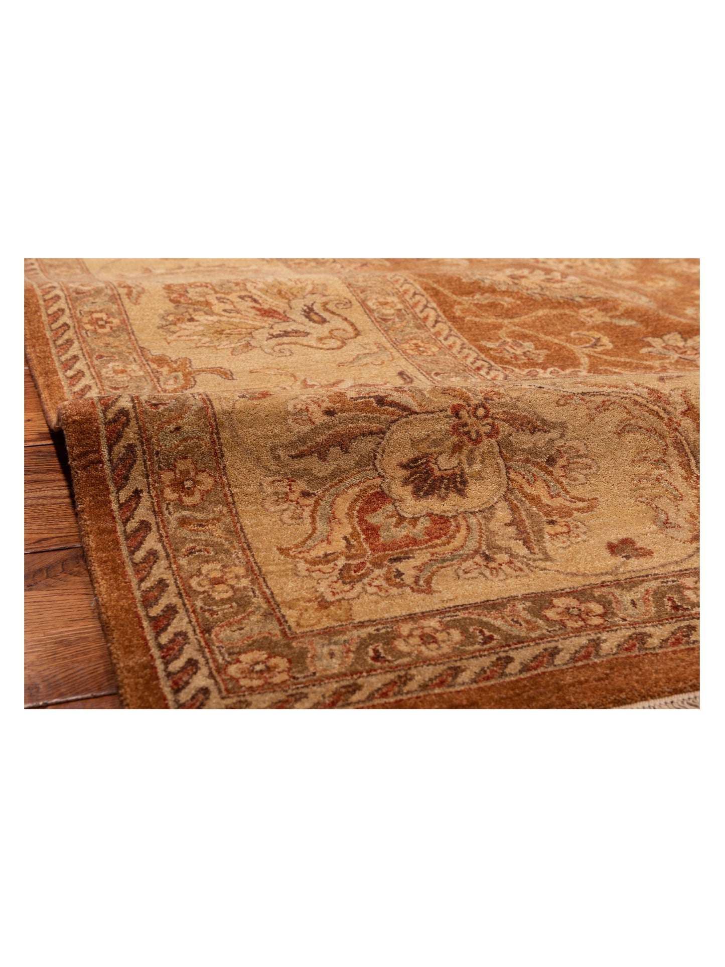 Ghazani 115635 Copper Ivory 8.10x11.8 Hand Knotted Rug