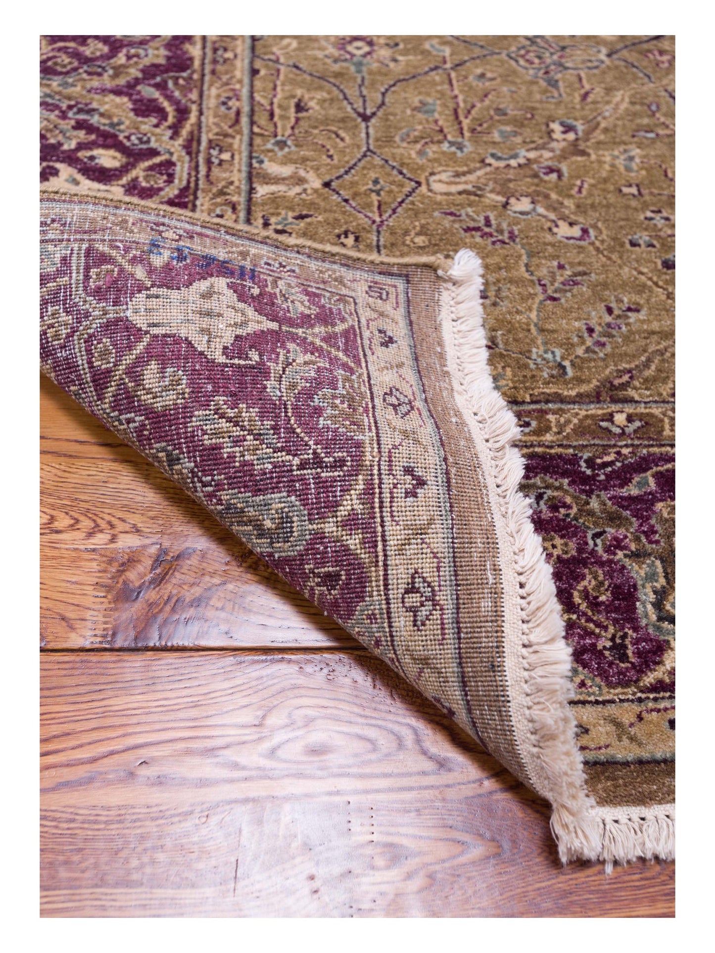 Platinum 115653 Brown Plum 4x5.11 Hand Knotted Rug