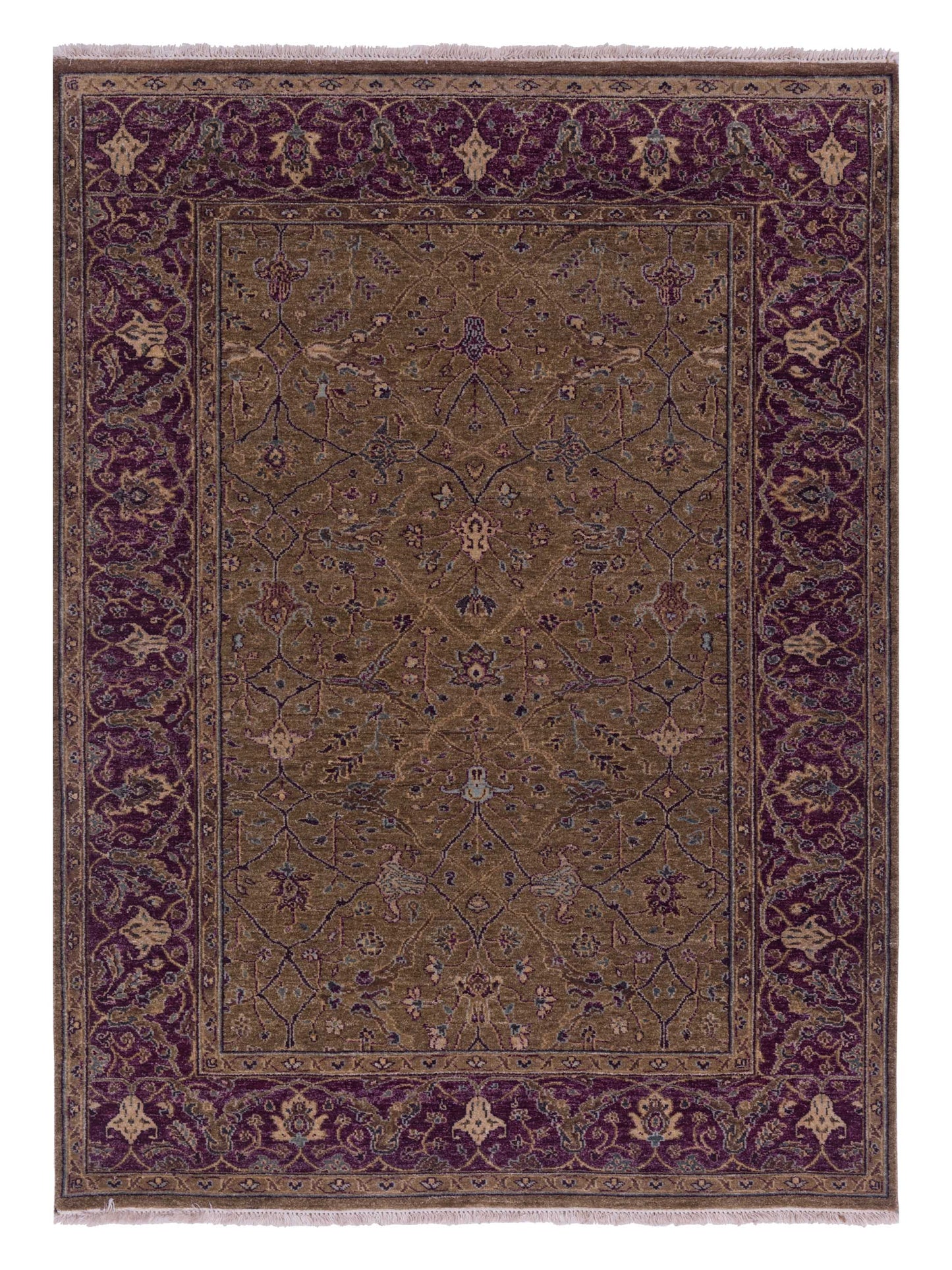 Rajpur Platinum Brown Plum Traditional