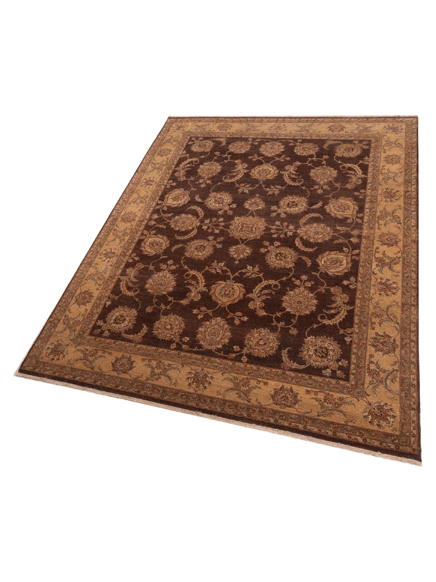 Jahan 115655 Plum Gold 8.10x11.8 Hand Knotted Rug
