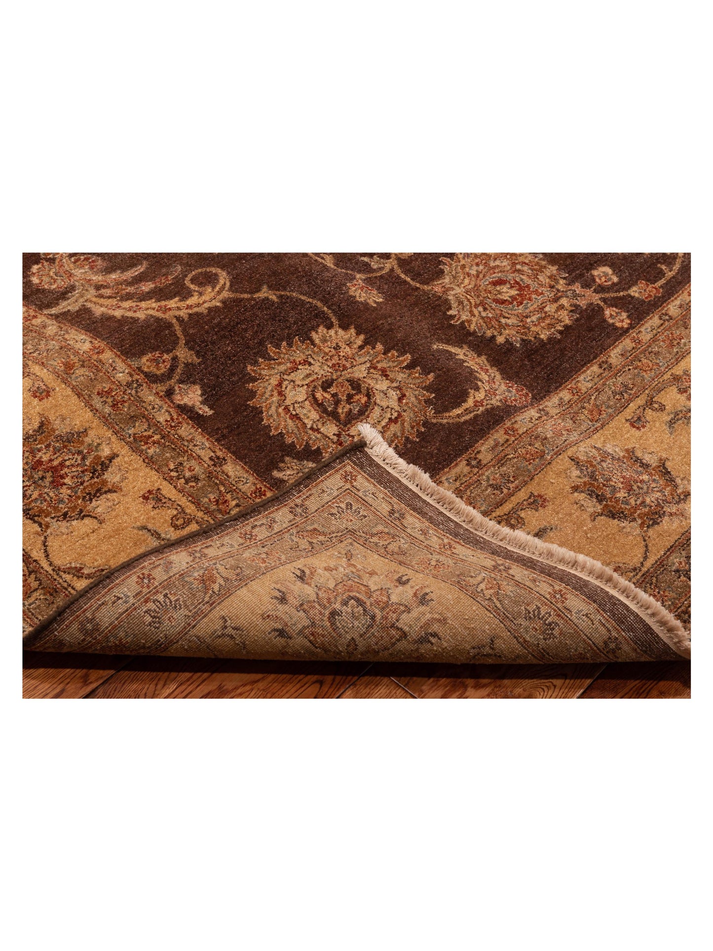Jahan 115655 Plum Gold 8.10x11.8 Hand Knotted Rug