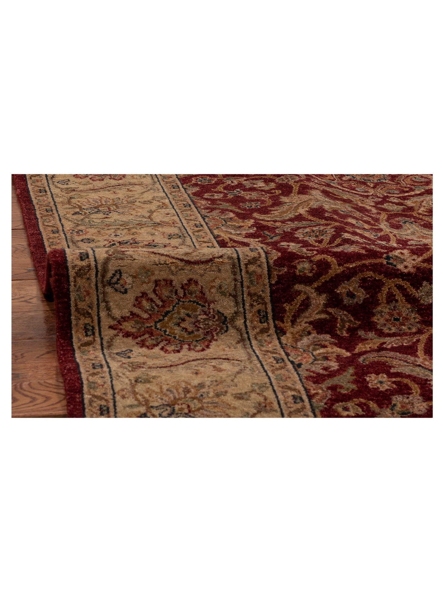 Platinum 115665 Red Beige 6.1x9 Hand Knotted Rug