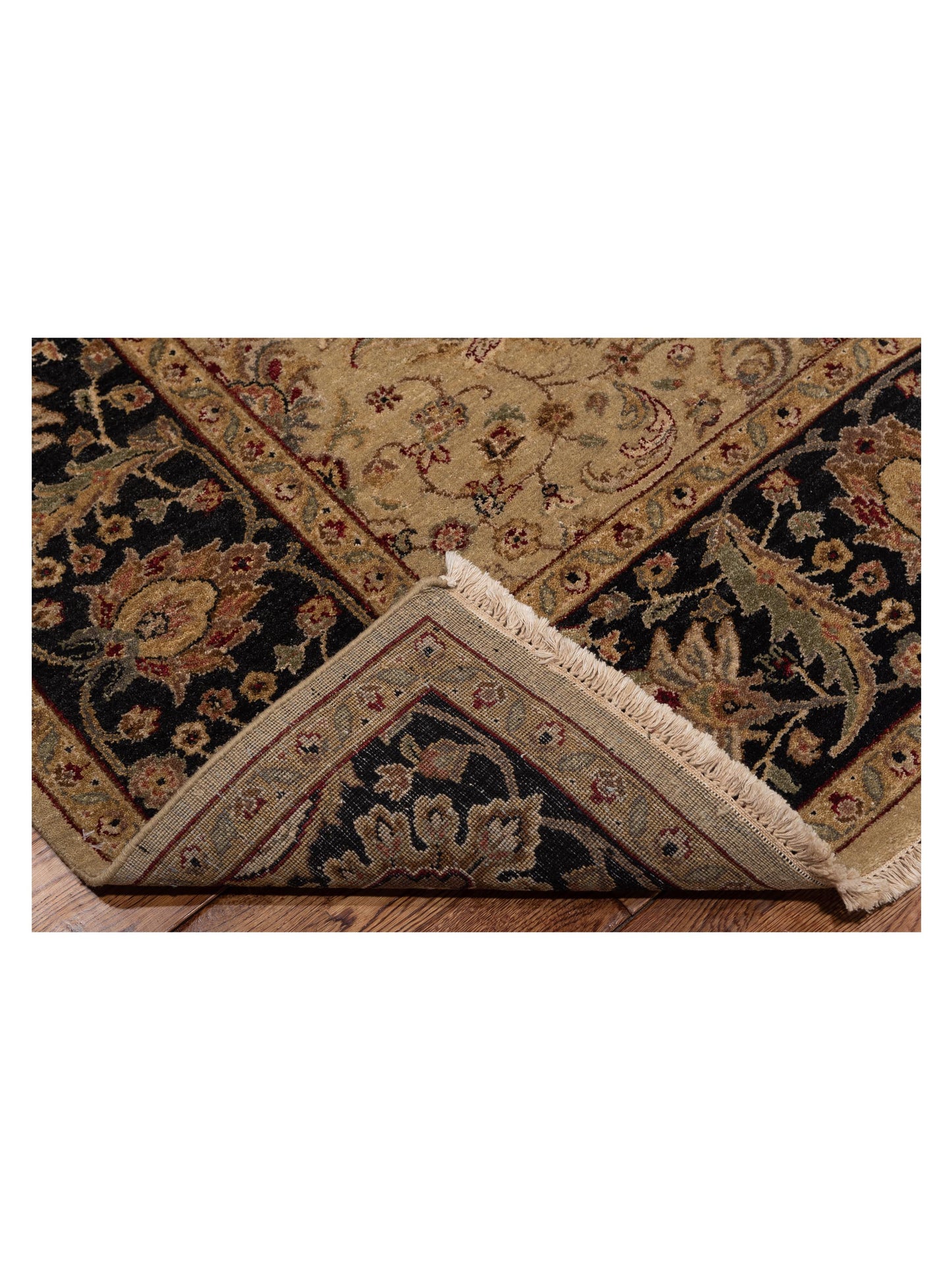 Platinum 115668 Green Black 7.11x9.6 Hand Knotted Rug