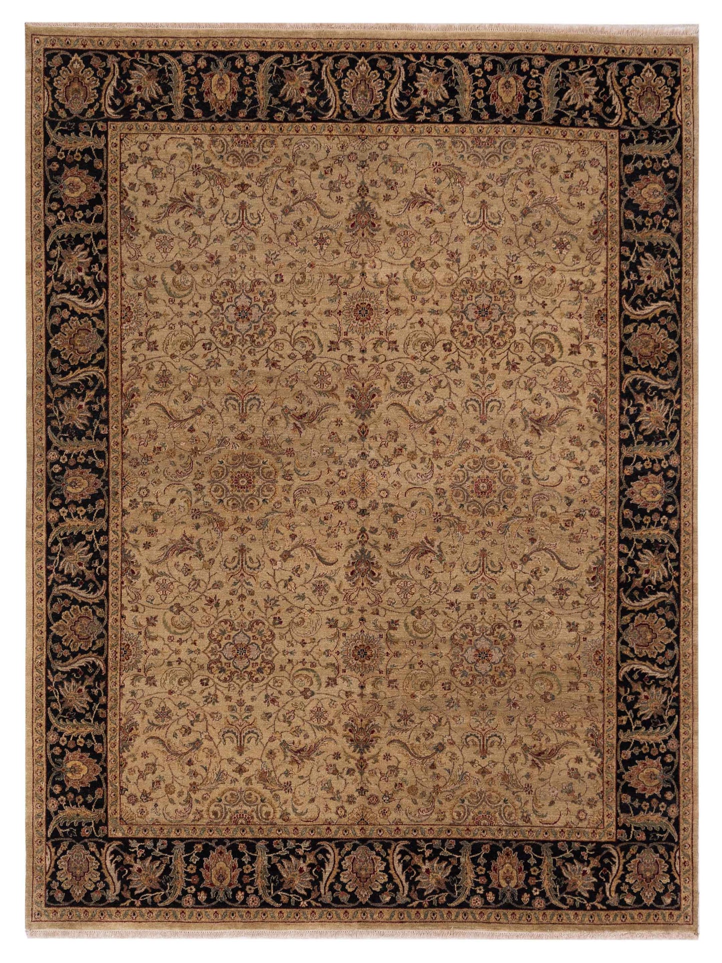 Rajpur Platinum Green Black Traditional