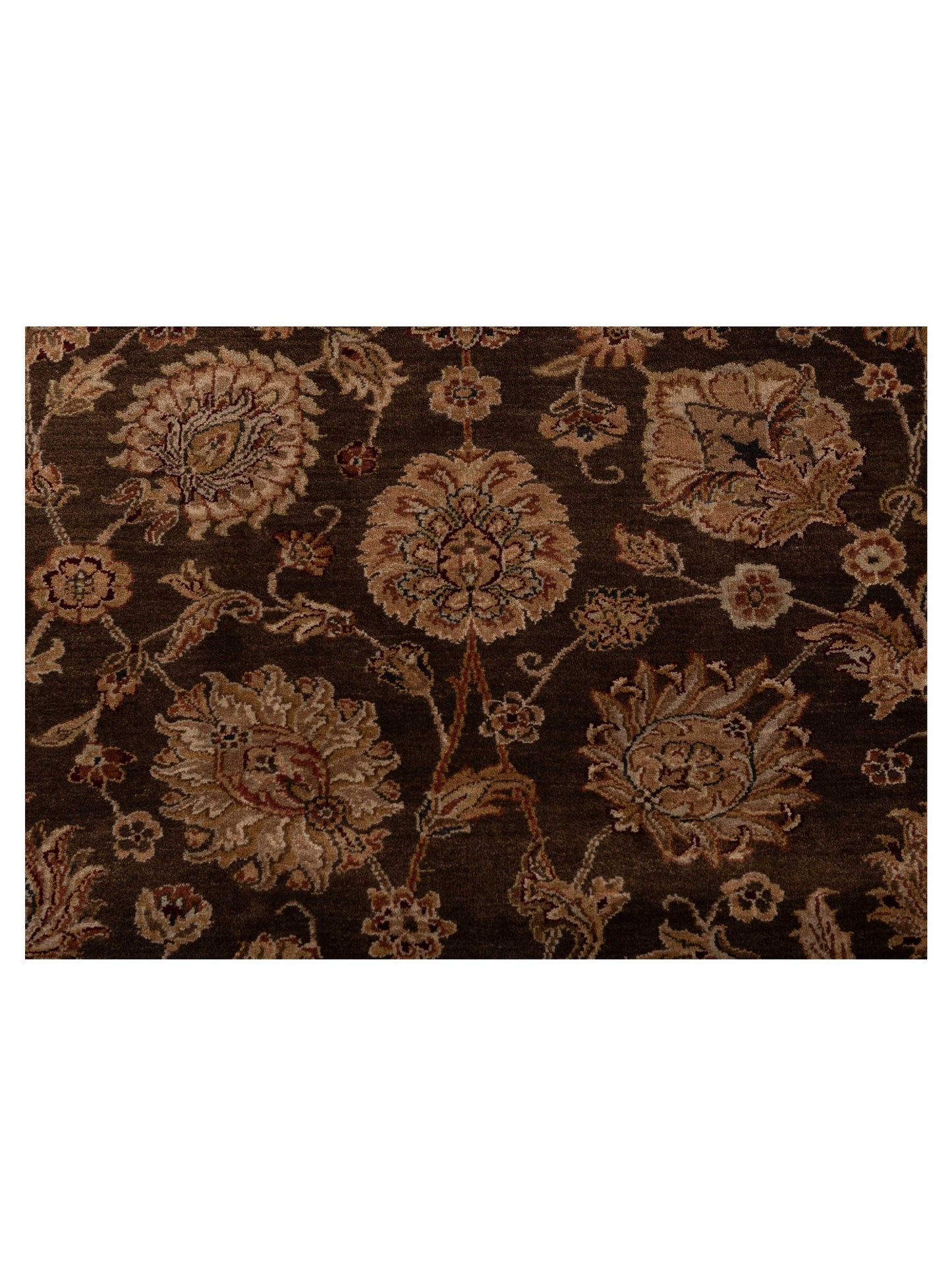 Crown 115726 Brown Ivory 8x10 Hand Knotted Rug