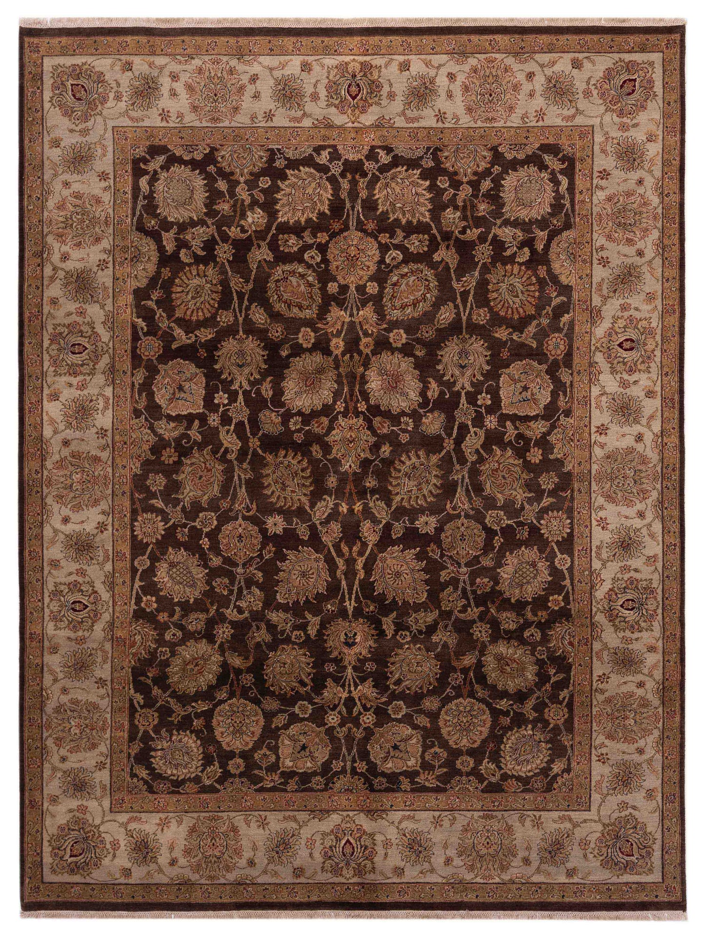 Rajpur Crown Brown Ivory Transitional