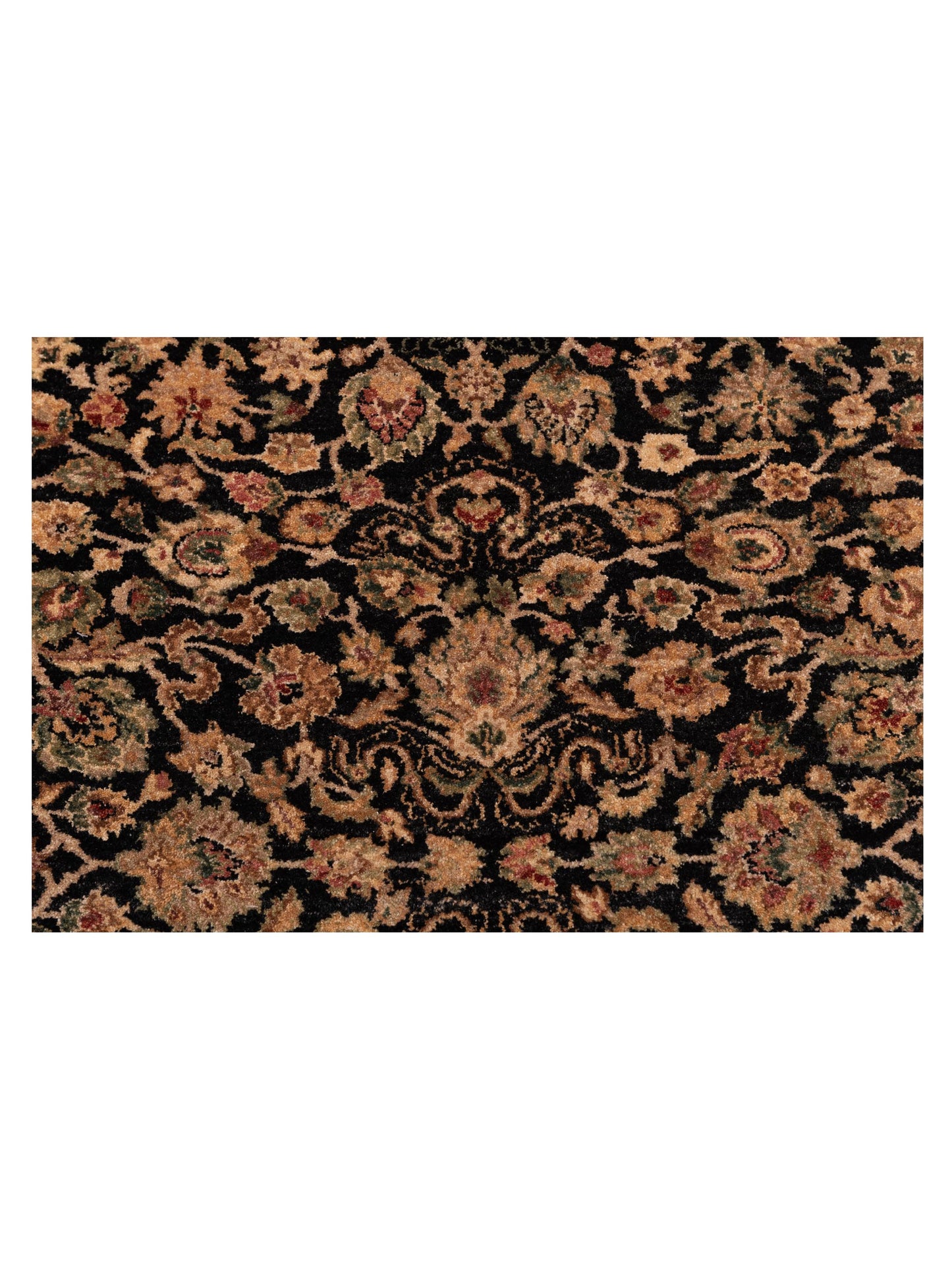 Platinum 115727 Black Beige 9.3x11.11 Hand Knotted Rug
