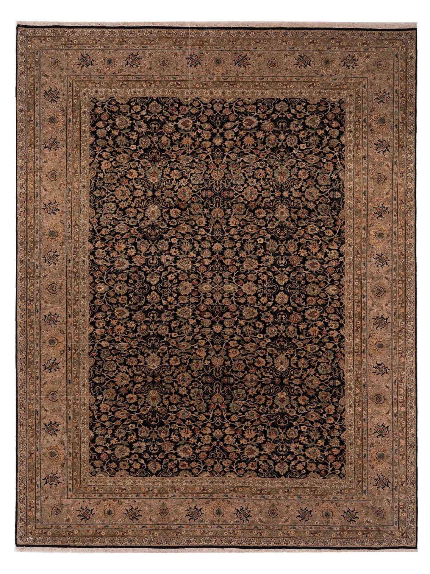 Rajpur Platinum Black Beige Traditional