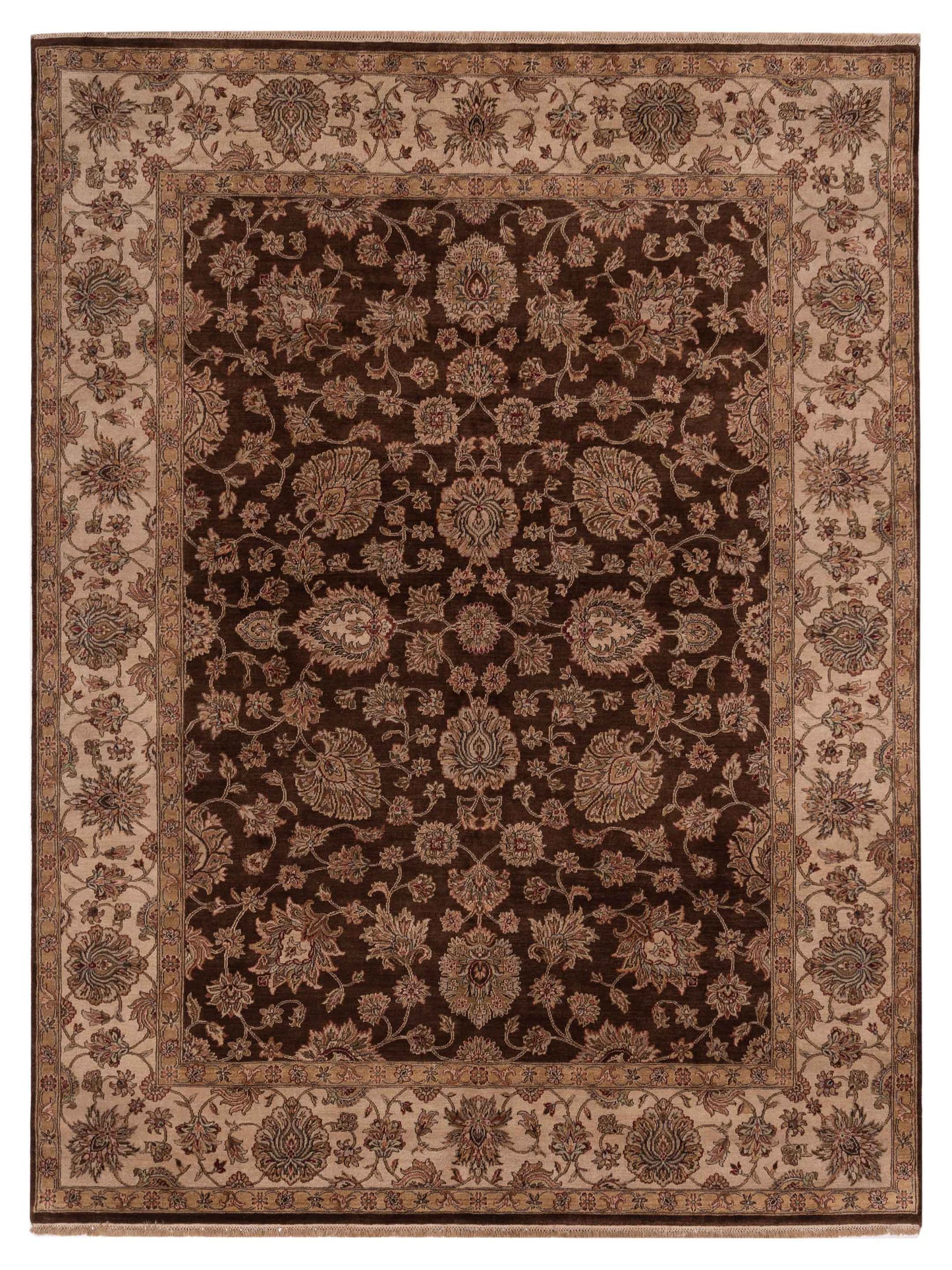 Rajpur Crown Brown Ivory Transitional