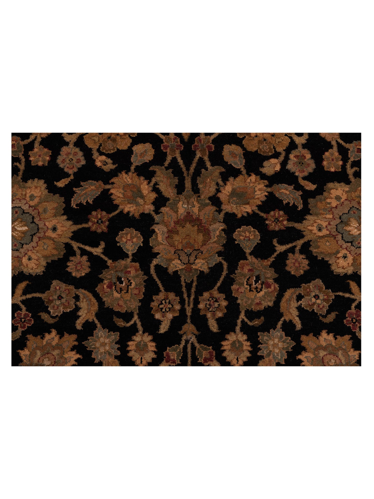 Crown 115748 Black Ivory 6x9.2 Hand Knotted Rug