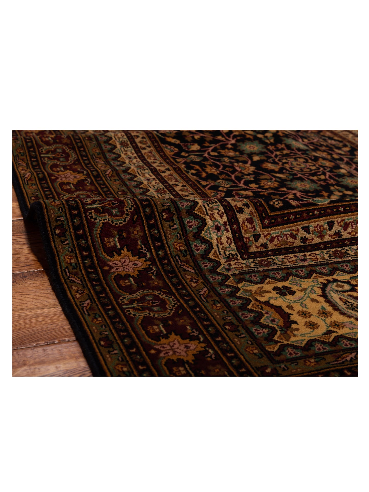Sivas 115820 Black Red 4x6.3 Hand Knotted Rug