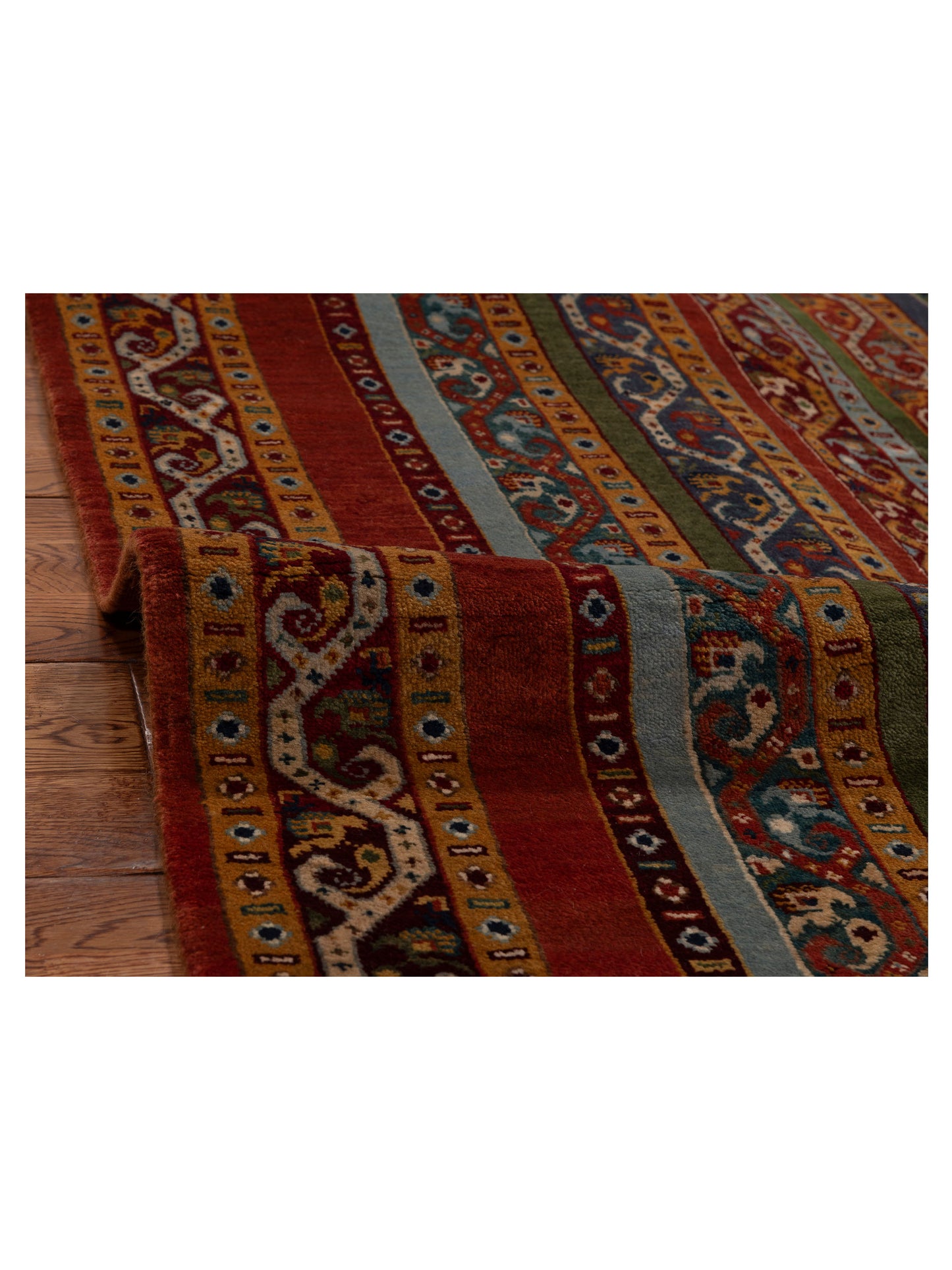 Shawl 115859 Multi 5.6x7.8 Hand Knotted Rug