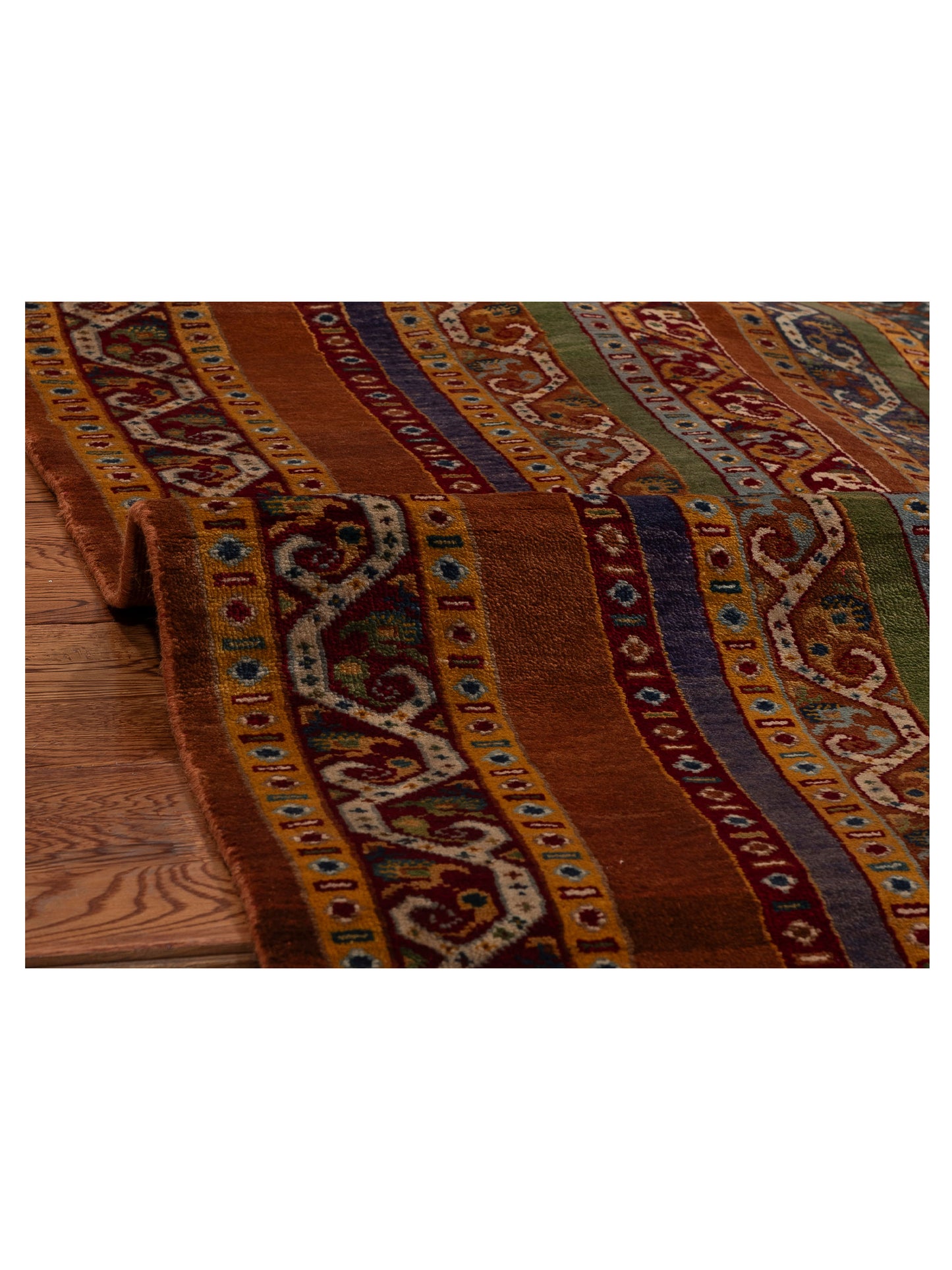 Shawl 115861 Multi 5.7x7.10 Hand Knotted Rug