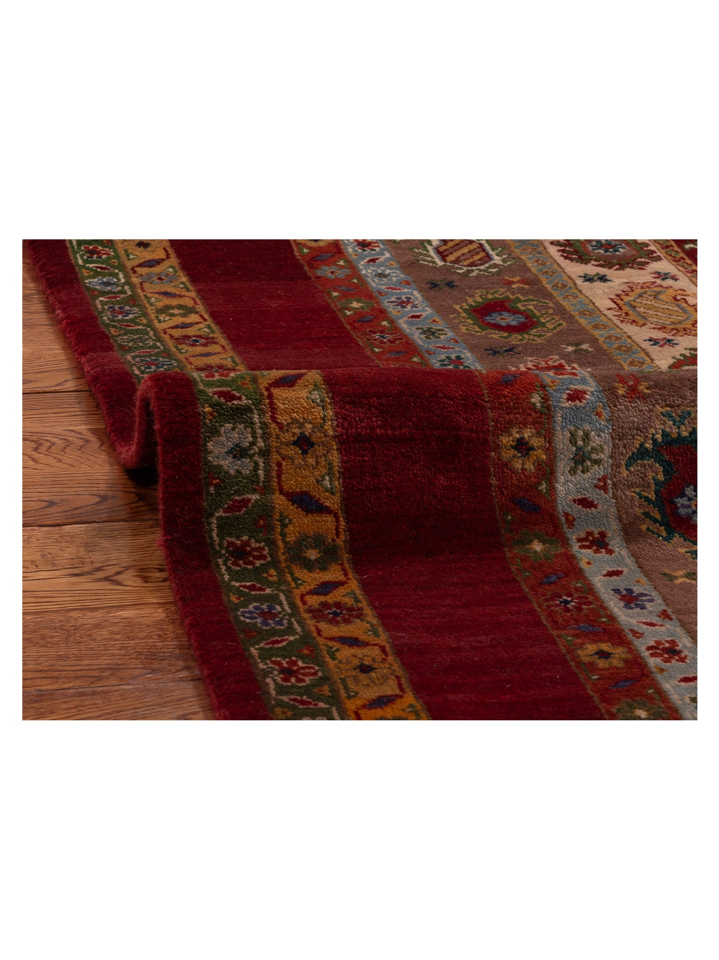Shawl 115863 Multi 5.8x7.7 Hand Knotted Rug