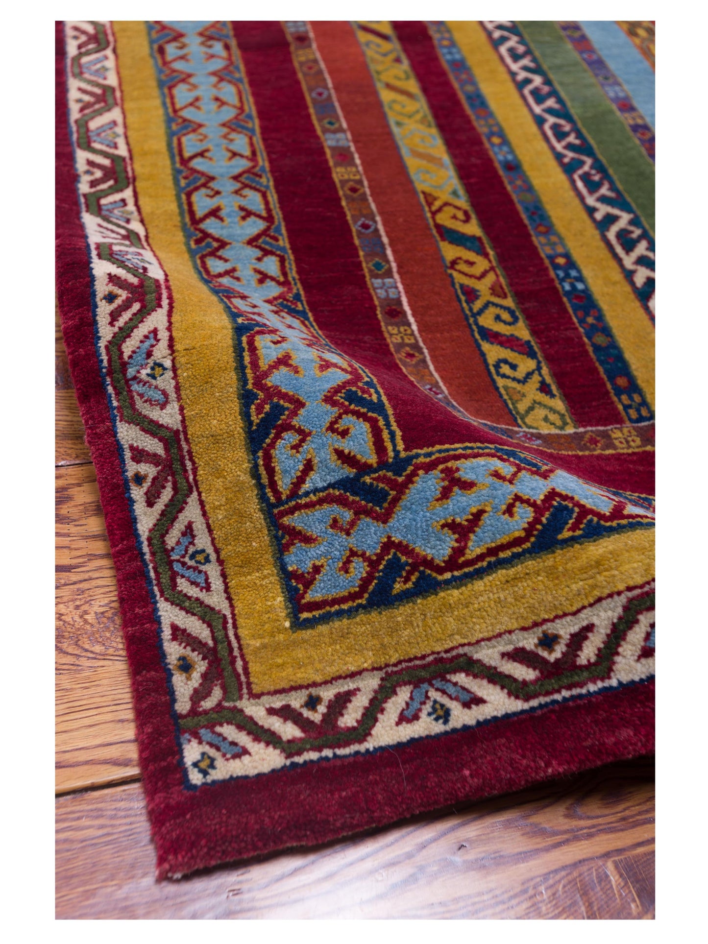 Shawl 115871 Multi 4.4x5.11 Hand Knotted Rug
