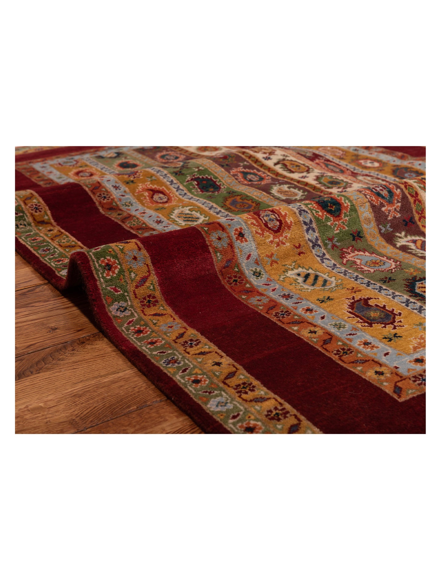 Shawl 115889 Multi 4.1x5.11 Hand Knotted Rug