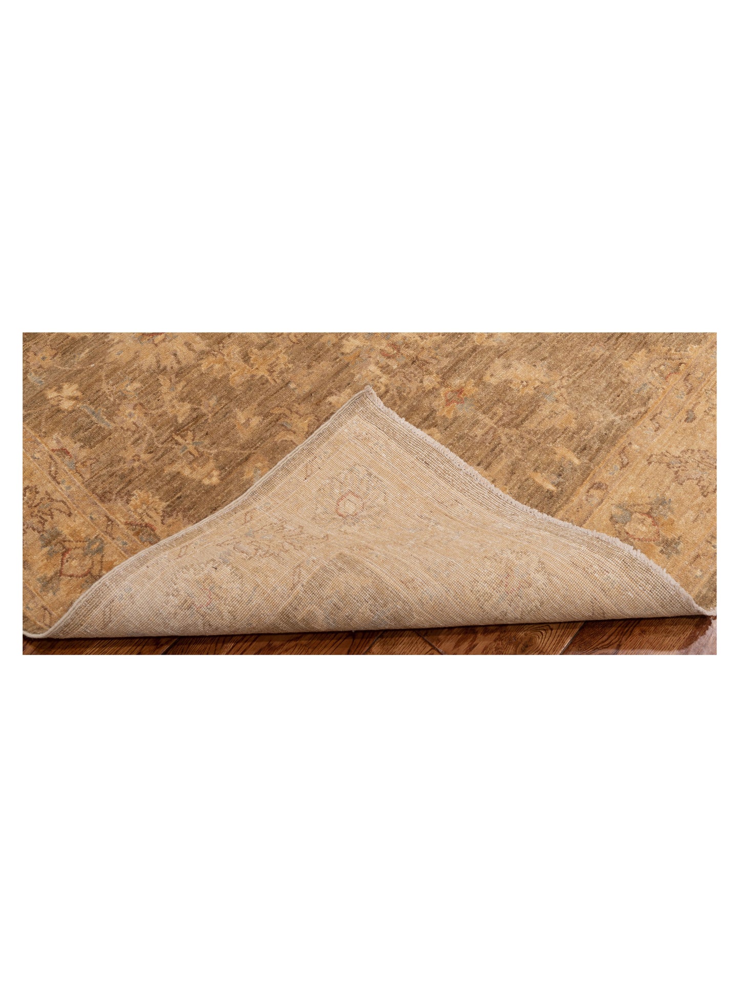 Sultan 116789 Green Beige 4.9x6.5 Hand Knotted Rug