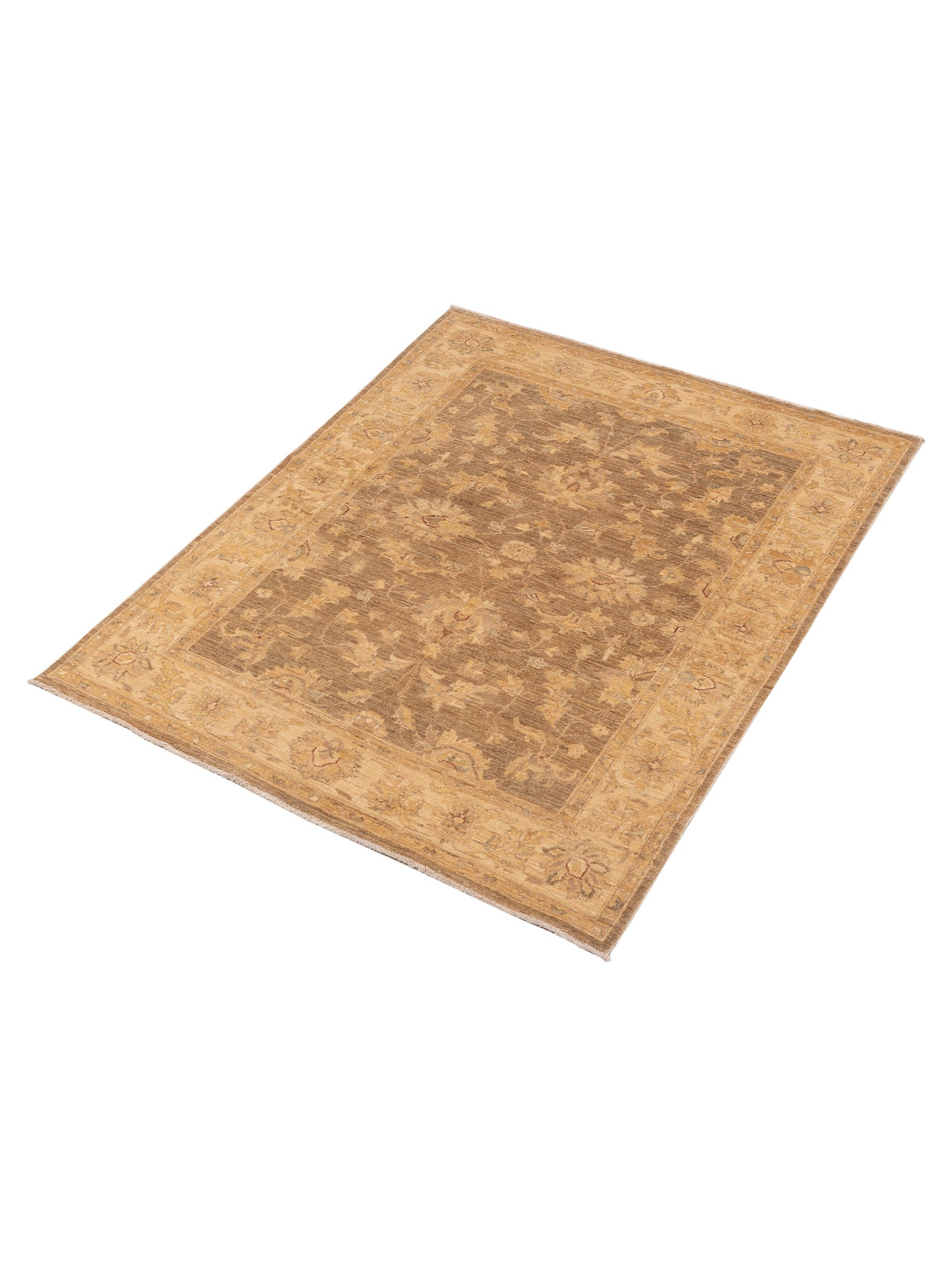 Sultan 116794 Green Ivory 5x6.4 Hand Knotted Rug